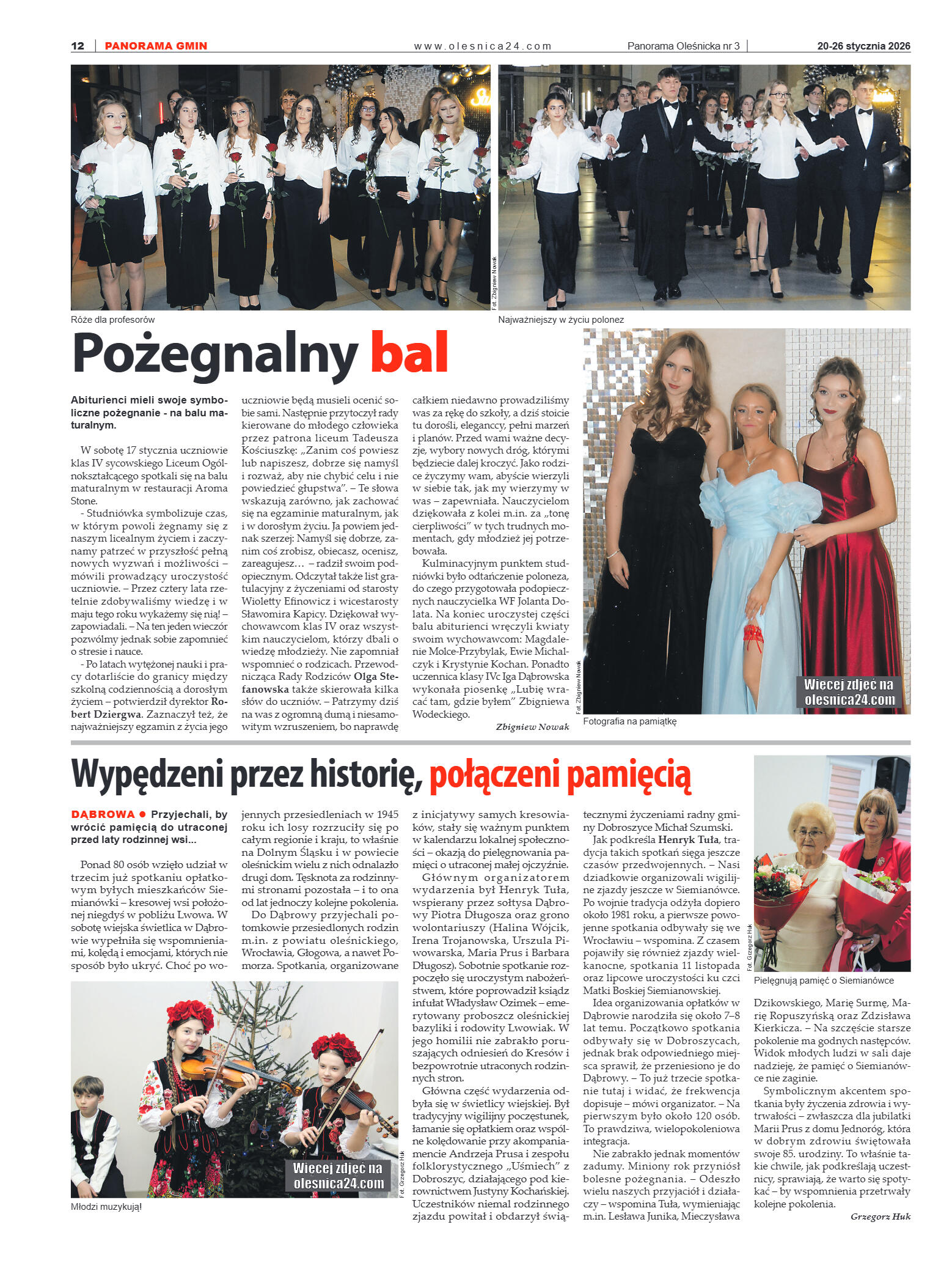 Panorama Oleśnicka nr 3 z 20 stycznia 2026 - strona 12