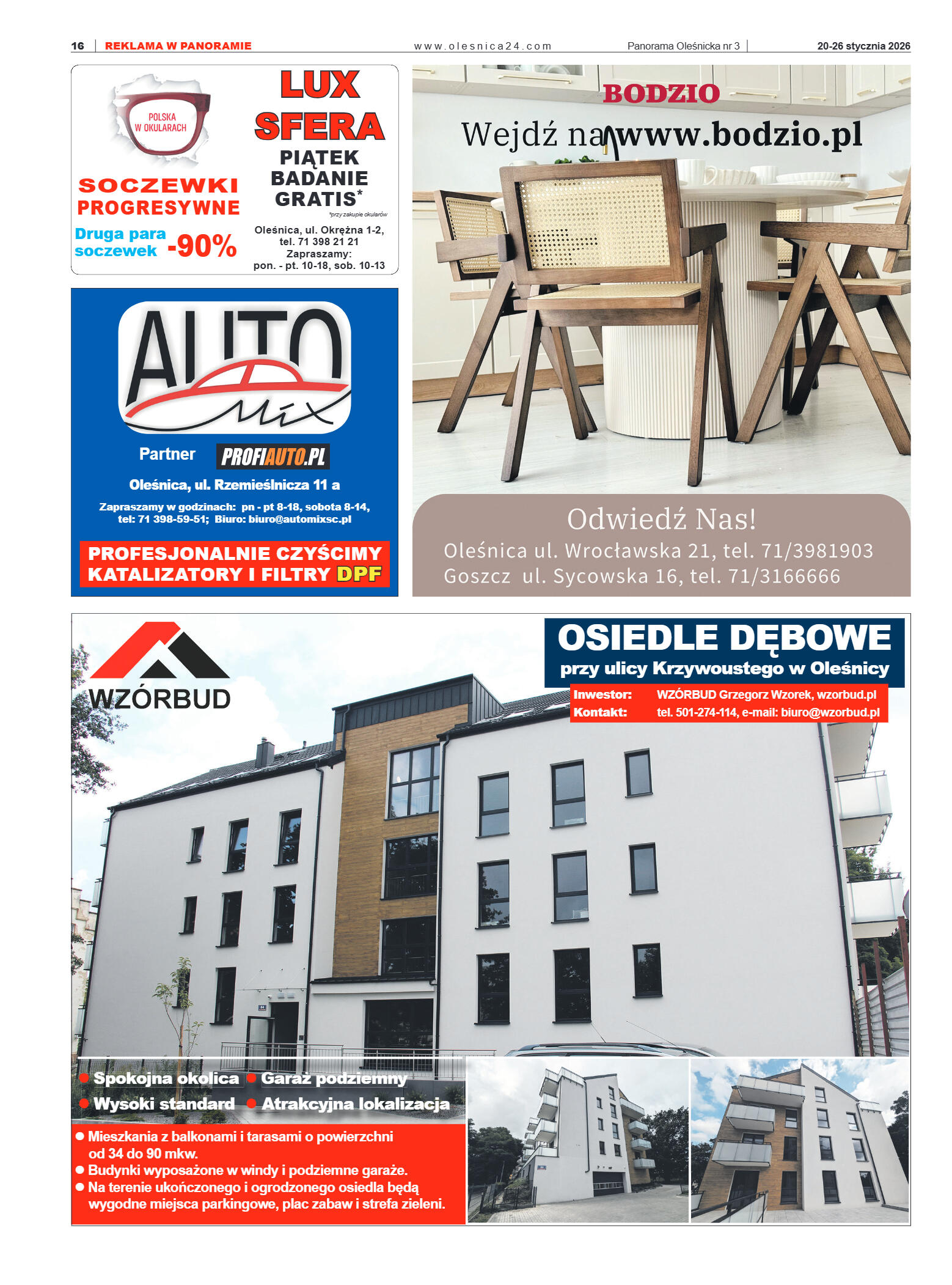 Panorama Oleśnicka nr 3 z 20 stycznia 2026 - strona 16