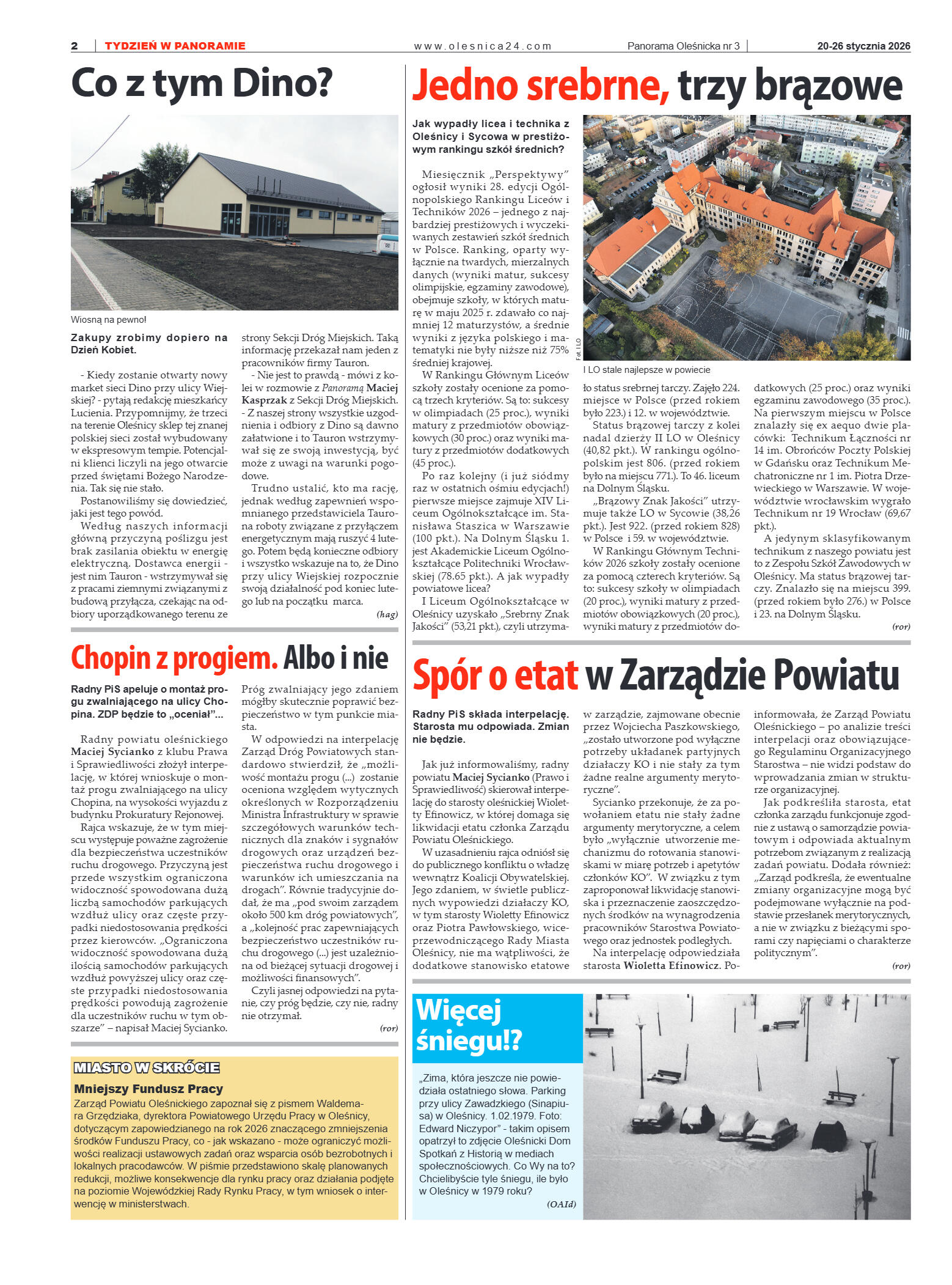 Panorama Oleśnicka nr 3 z 20 stycznia 2026 - strona 2