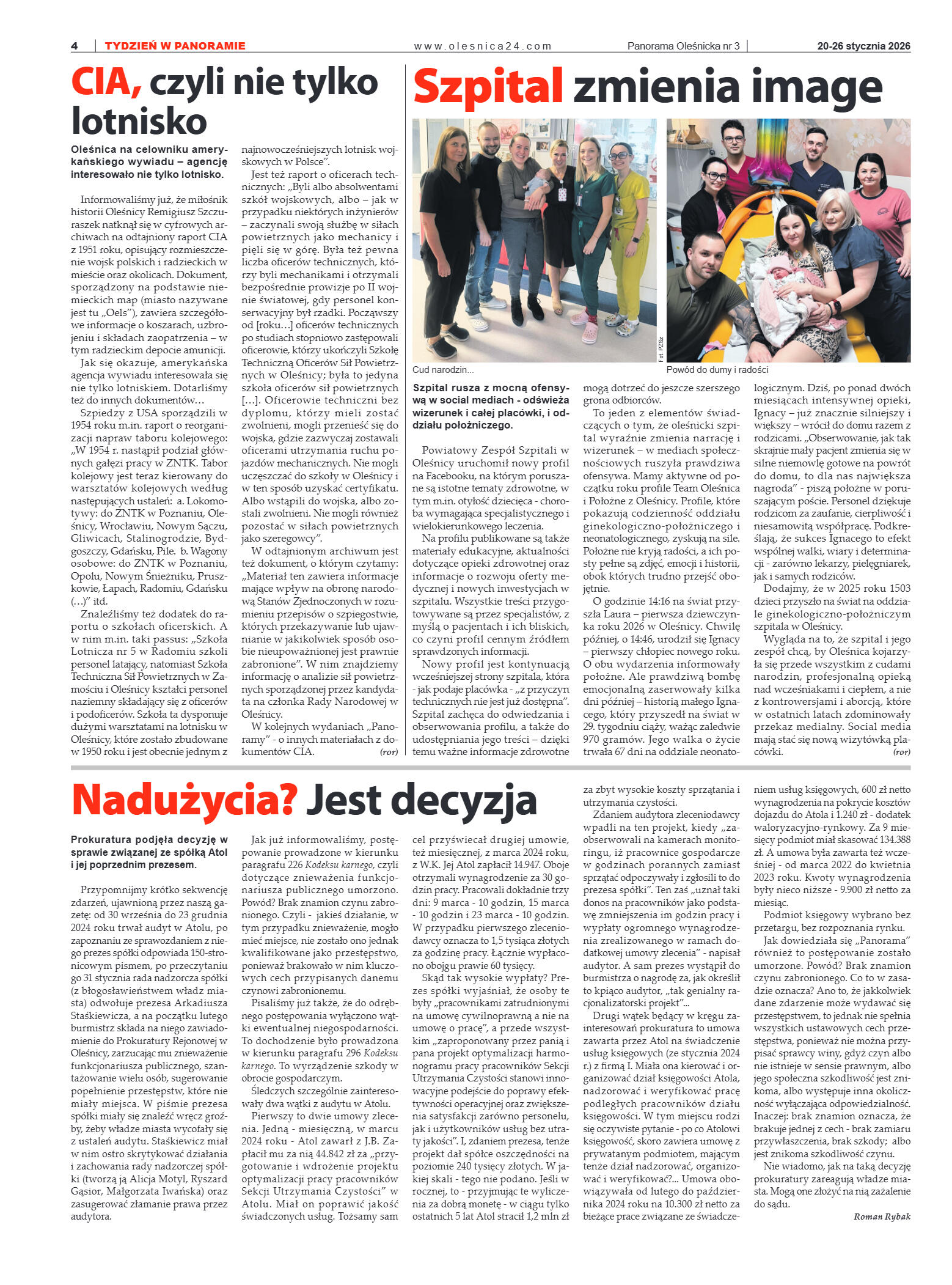 Panorama Oleśnicka nr 3 z 20 stycznia 2026 - strona 4