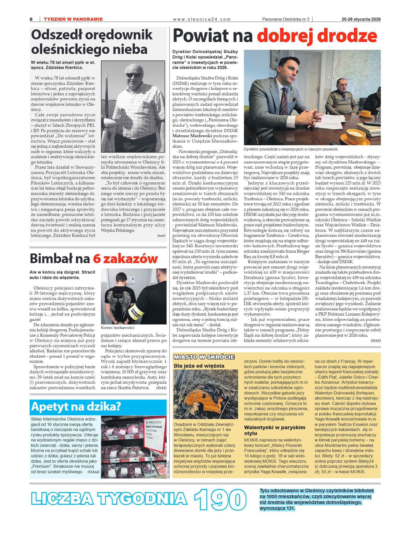 Panorama Oleśnicka nr 3 z 20 stycznia 2026 - strona 6
