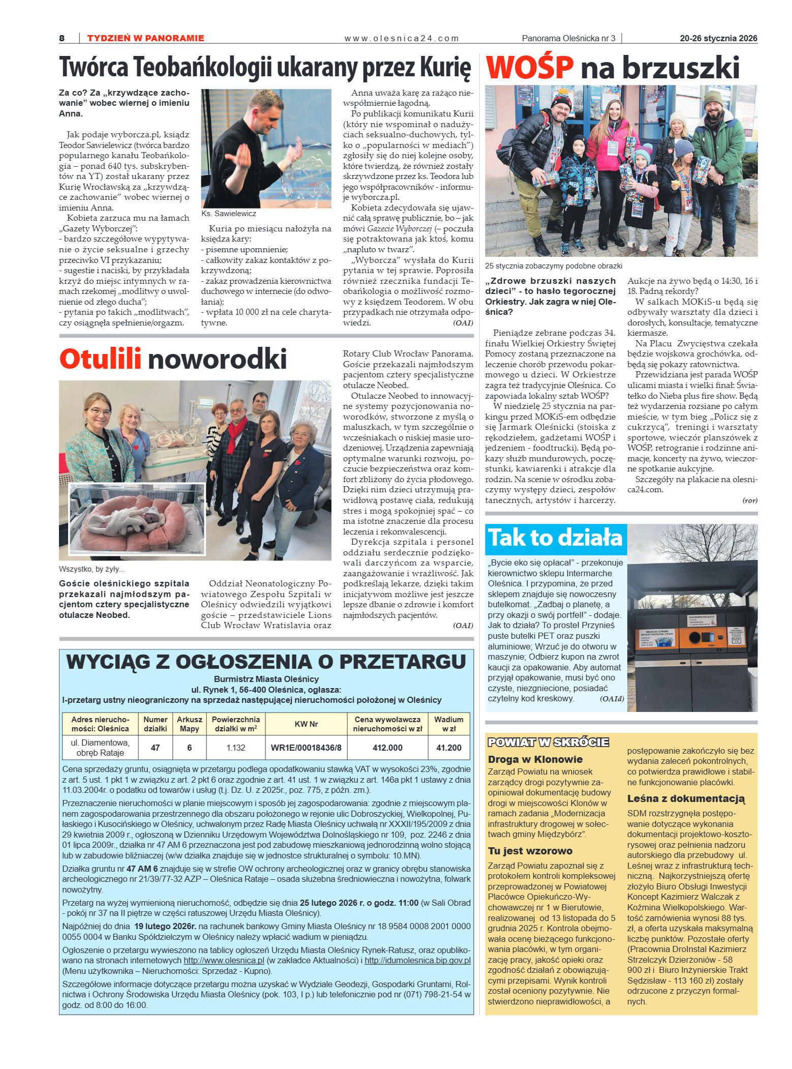 Panorama Oleśnicka nr 3 z 20 stycznia 2026 - strona 8