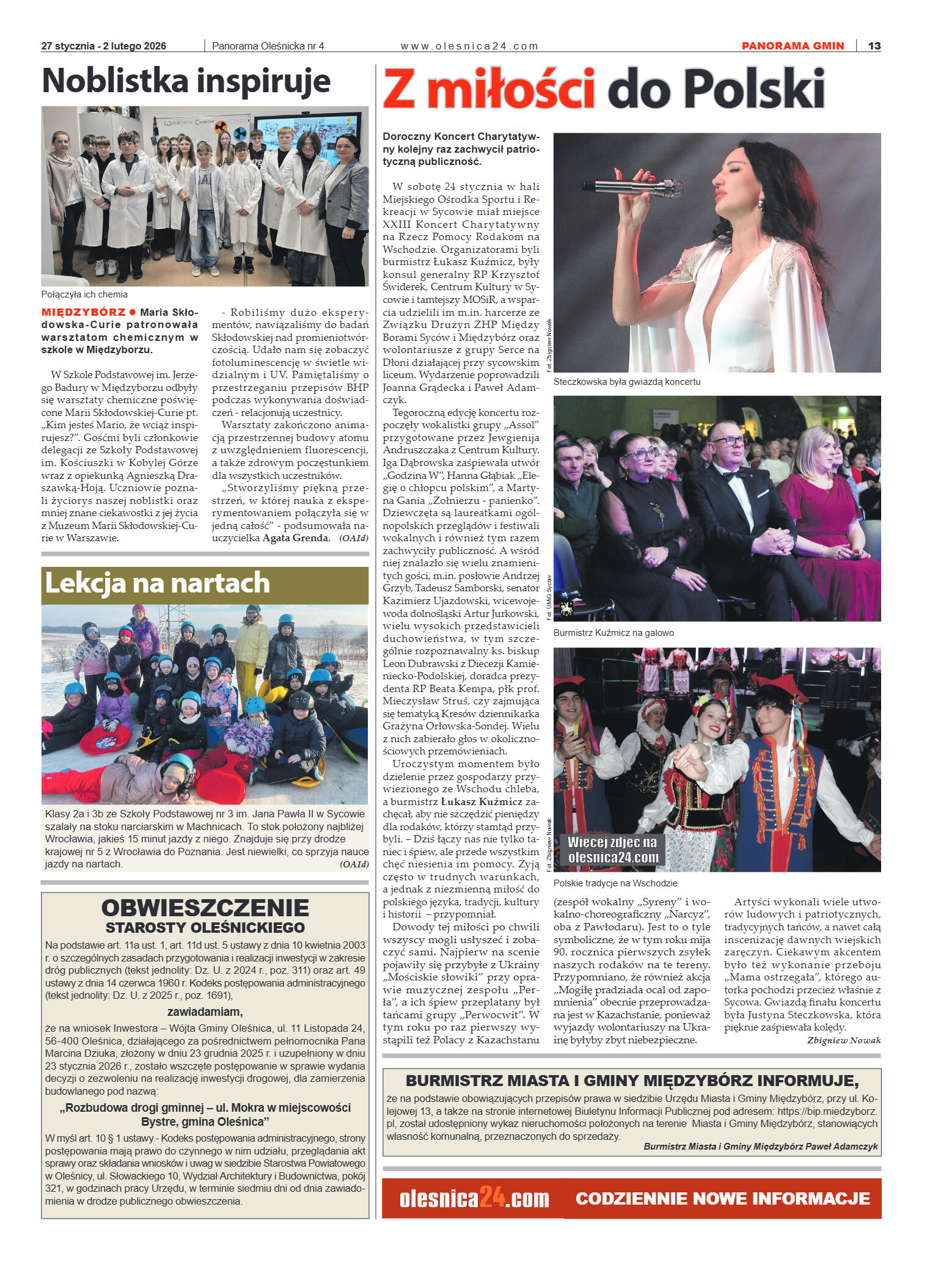 Panorama Oleśnicka nr 4 z 27 stycznia 2026 - strona 13