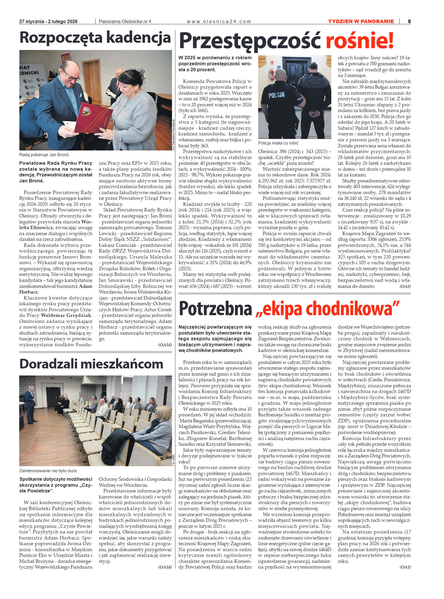 Panorama Oleśnicka nr 4 z 27 stycznia 2026 - strona 5
