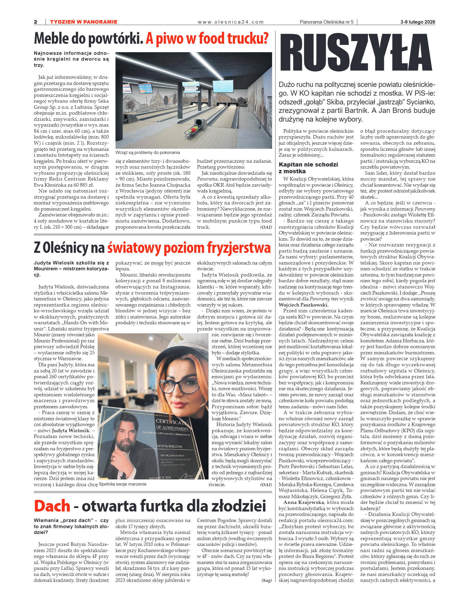 Panorama Oleśnicka nr 5 z 3 lutego 2026 - strona 2