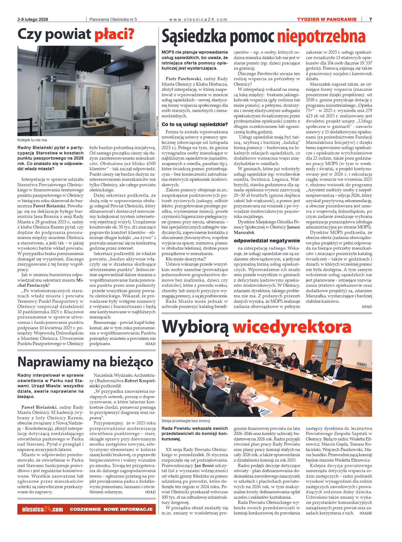 Panorama Oleśnicka nr 5 z 3 lutego 2026 - strona 7