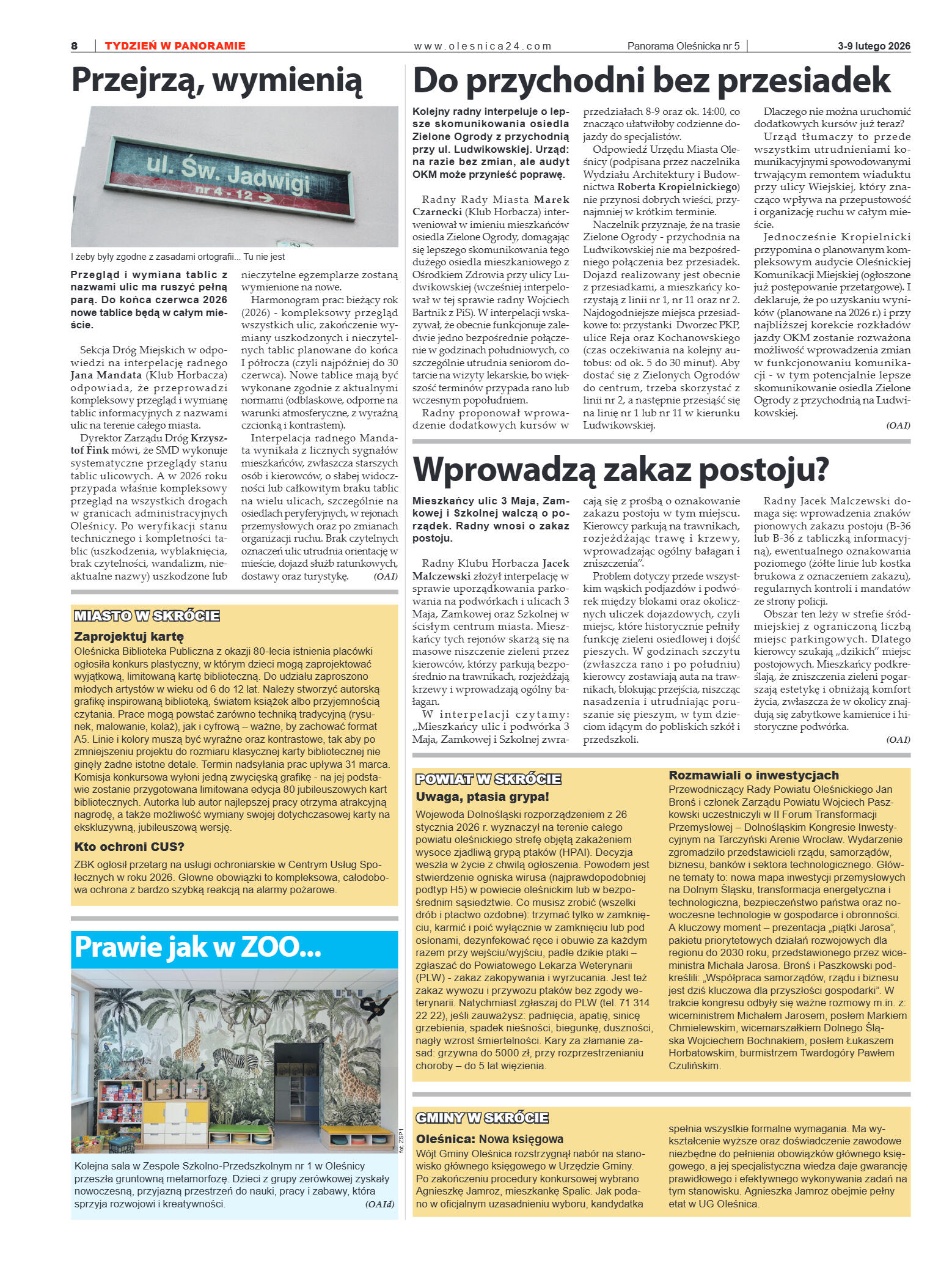 Panorama Oleśnicka nr 5 z 3 lutego 2026 - strona 8