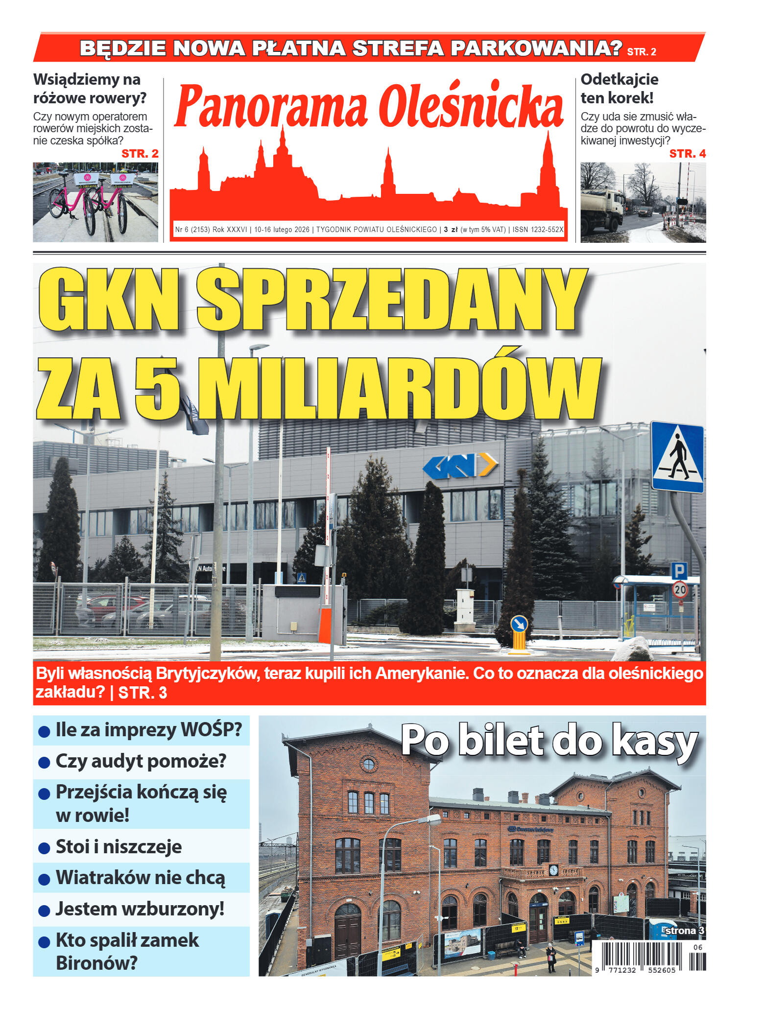 Panorama Oleśnicka nr 6 z 10 lutego 2026 - strona 1
