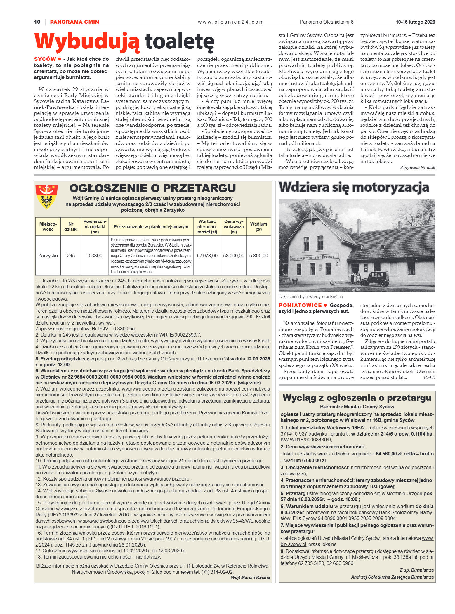 Panorama Oleśnicka nr 6 z 10 lutego 2026 - strona 10