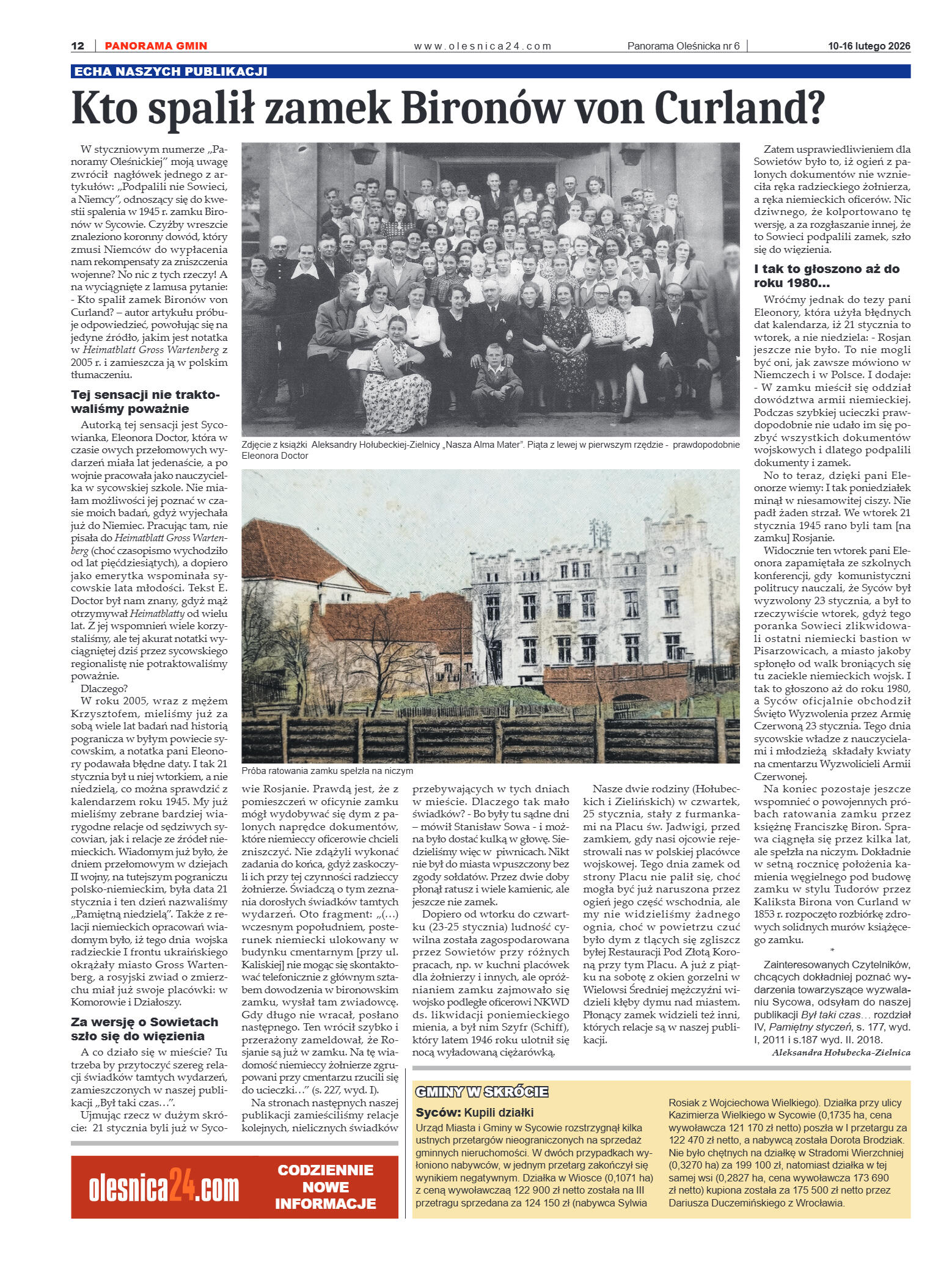 Panorama Oleśnicka nr 6 z 10 lutego 2026 - strona 12
