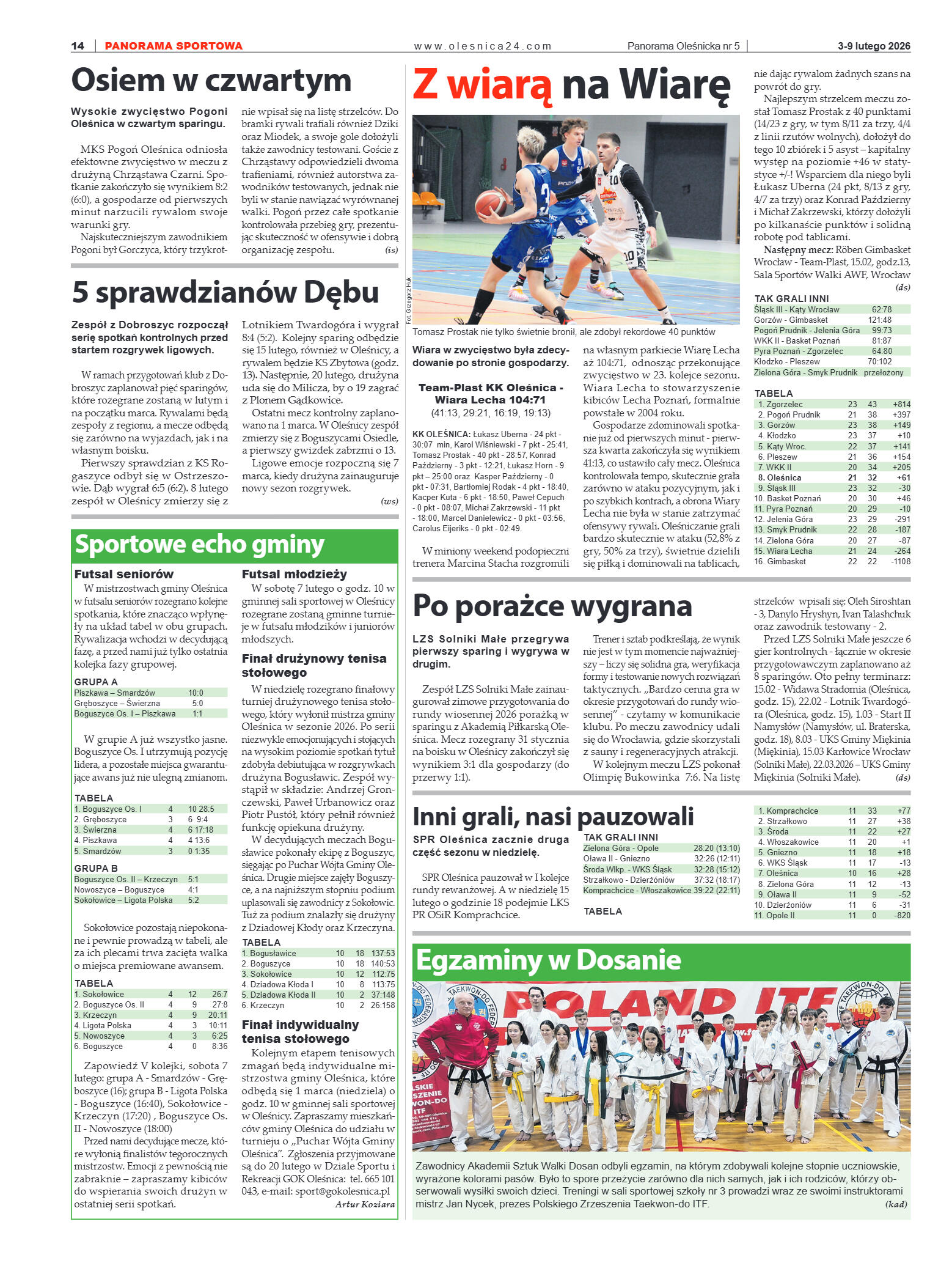Panorama Oleśnicka nr 6 z 10 lutego 2026 - strona 14