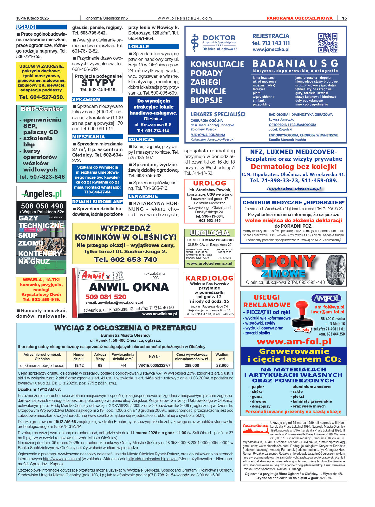 Panorama Oleśnicka nr 6 z 10 lutego 2026 - strona 15