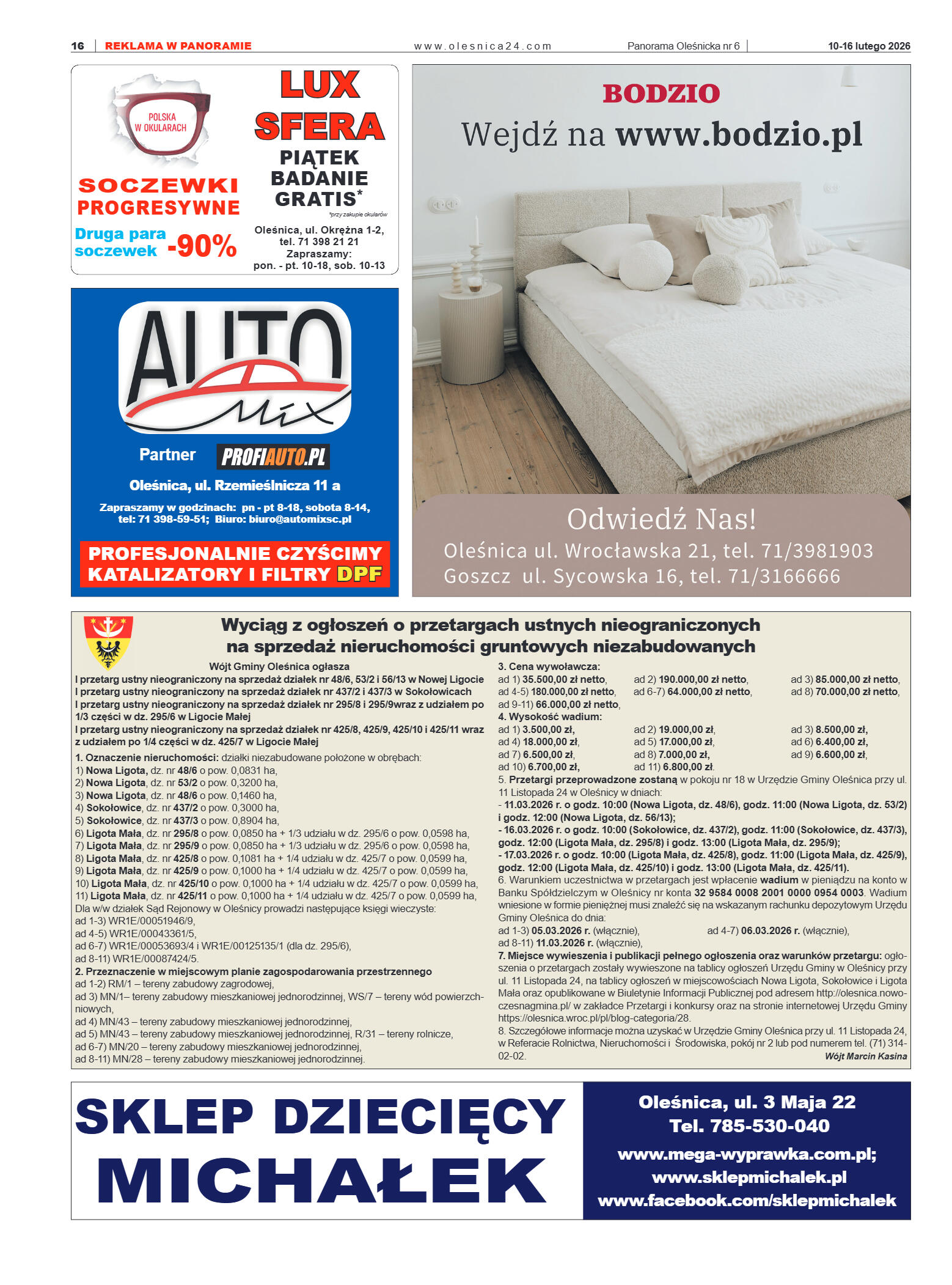 Panorama Oleśnicka nr 6 z 10 lutego 2026 - strona 16