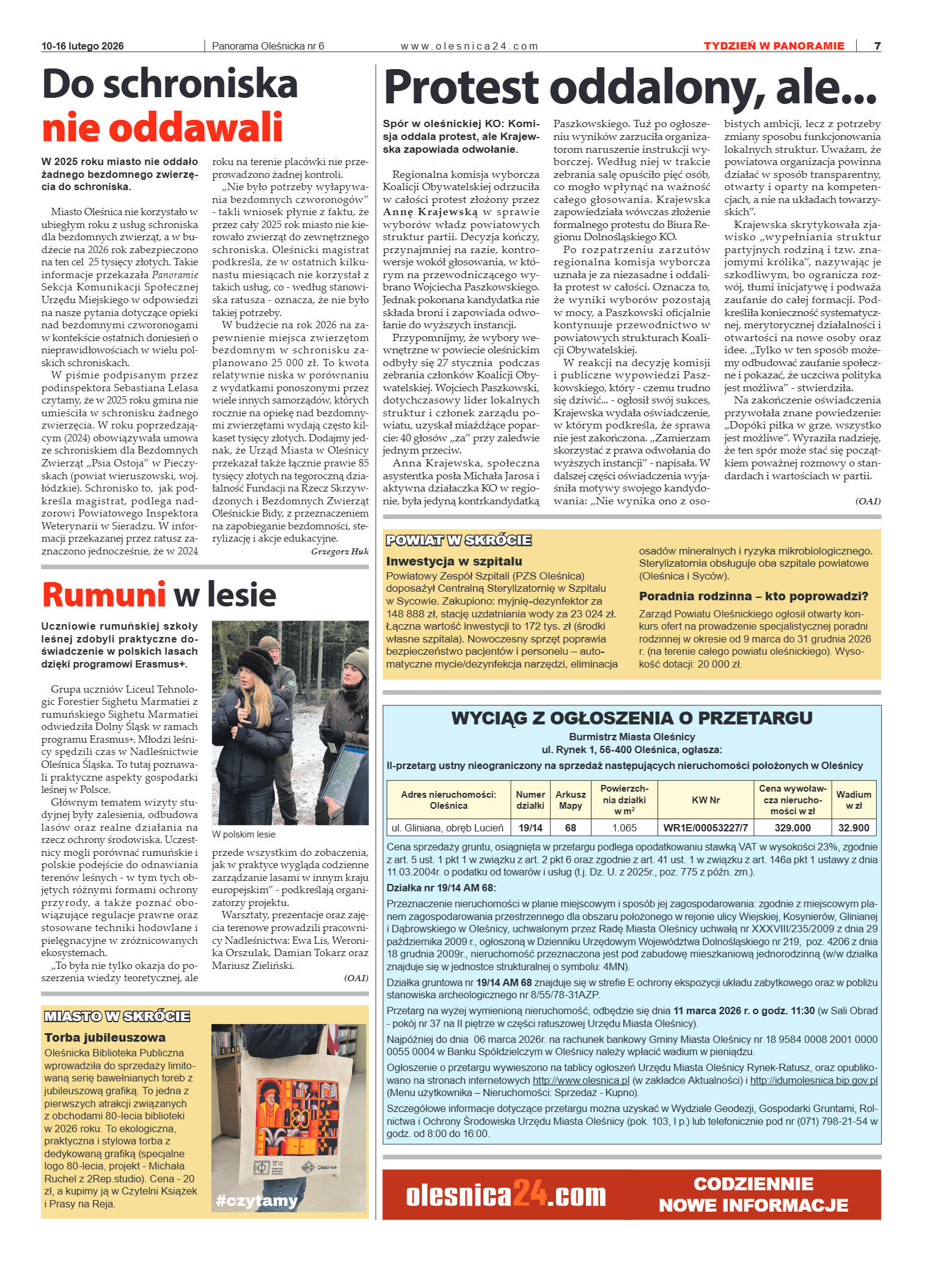 Panorama Oleśnicka nr 6 z 10 lutego 2026 - strona 7
