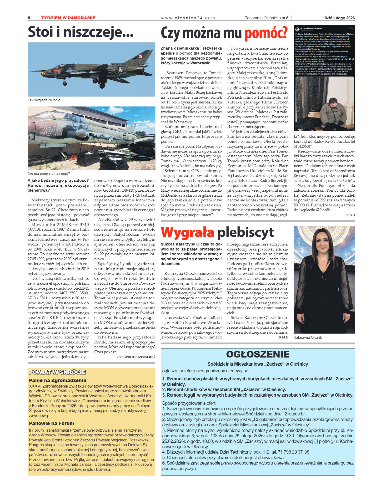 Panorama Oleśnicka nr 6 z 10 lutego 2026 - strona 8