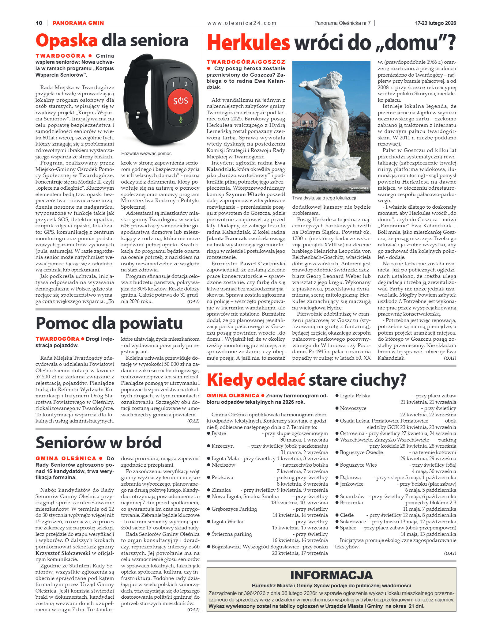 Panorama Oleśnicka nr 7 z 17 lutego 2026 - strona 10
