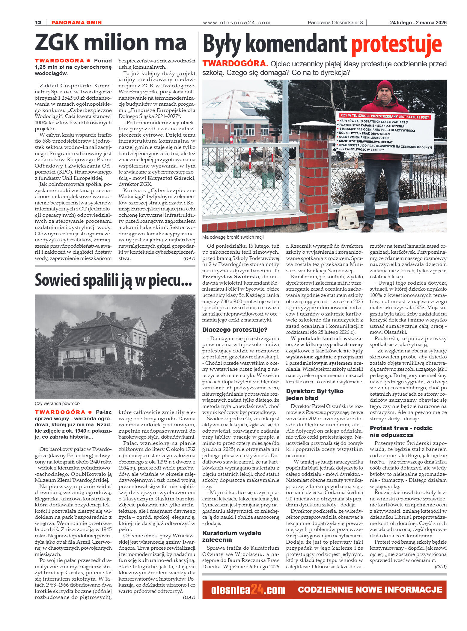 Panorama Oleśnicka nr 8 z 24 lutego 2026 - strona 12