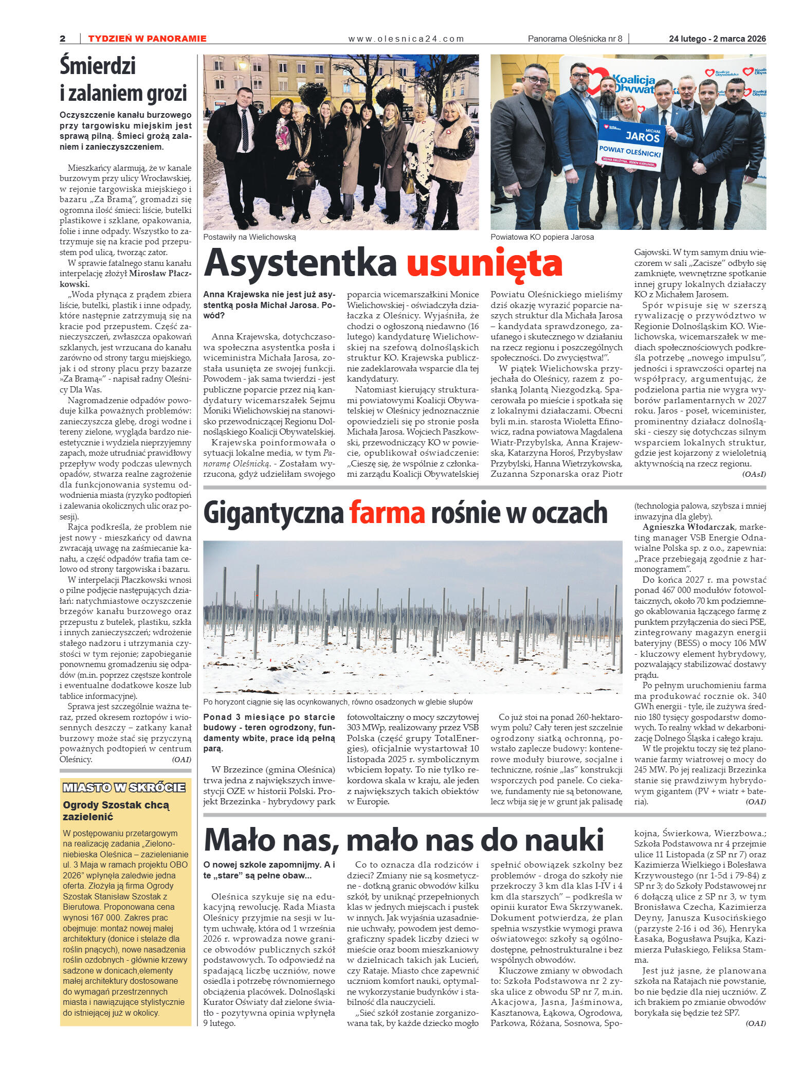 Panorama Oleśnicka nr 8 z 24 lutego 2026 - strona 2