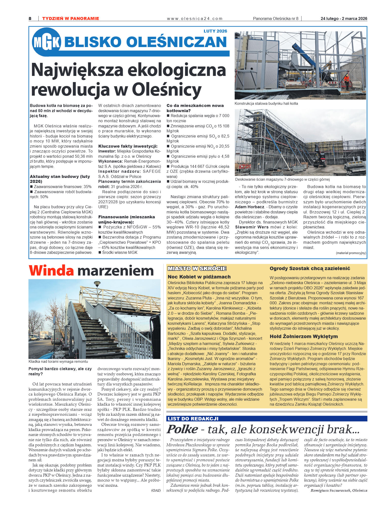 Panorama Oleśnicka nr 8 z 24 lutego 2026 - strona 8