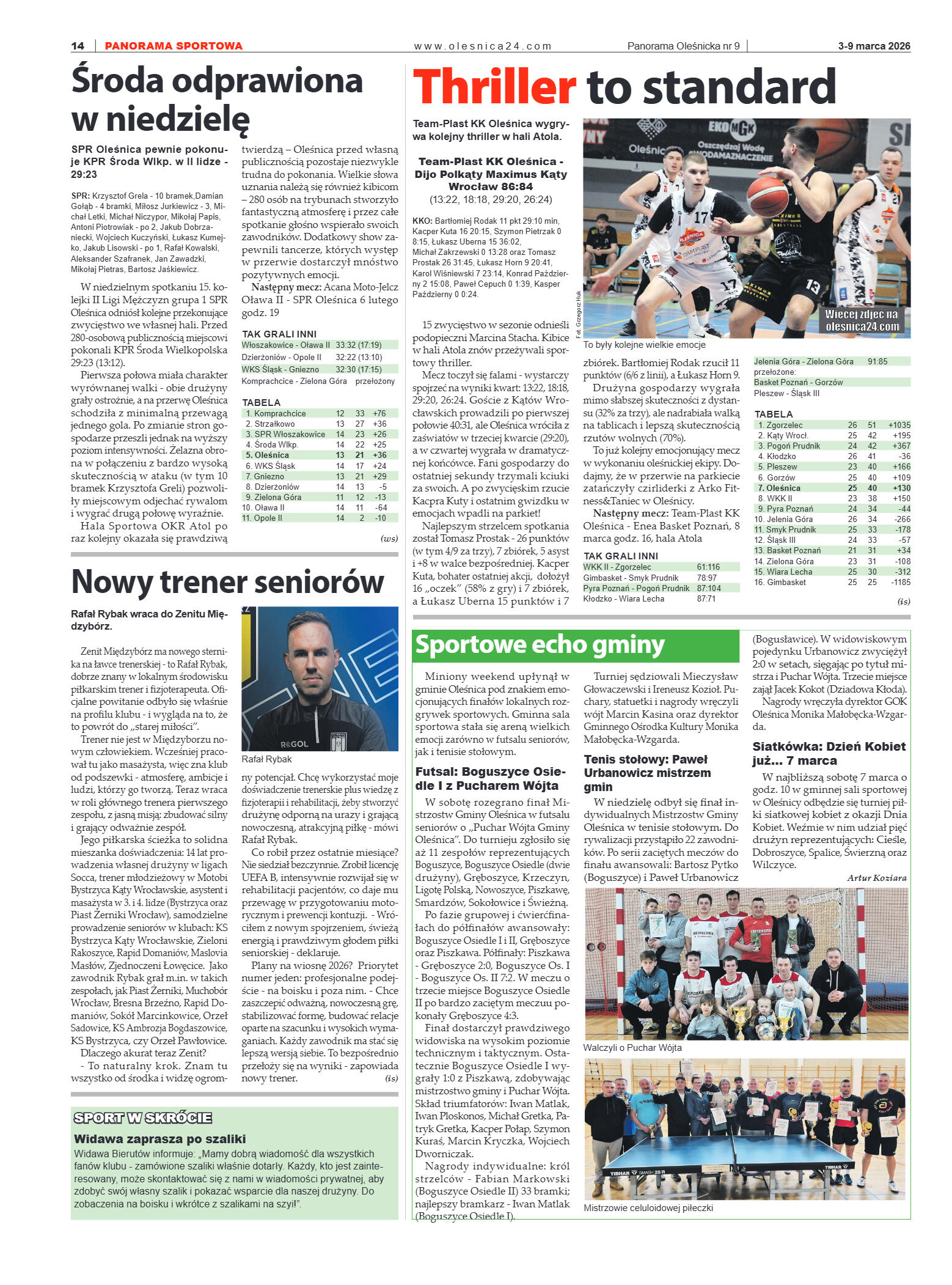 Panorama Oleśnicka nr 9 z 3 marca 2026 - strona 14