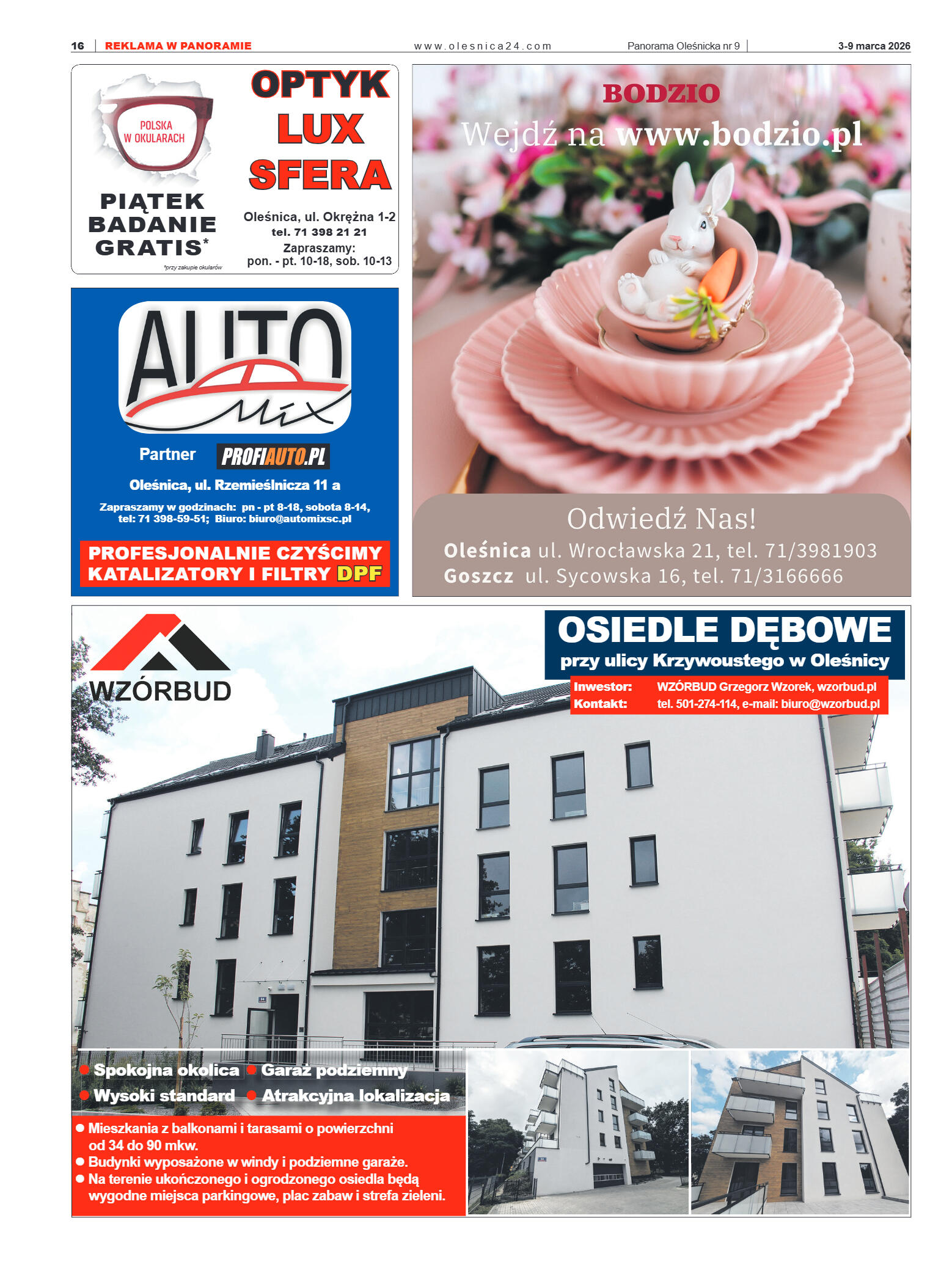 Panorama Oleśnicka nr 9 z 3 marca 2026 - strona 16