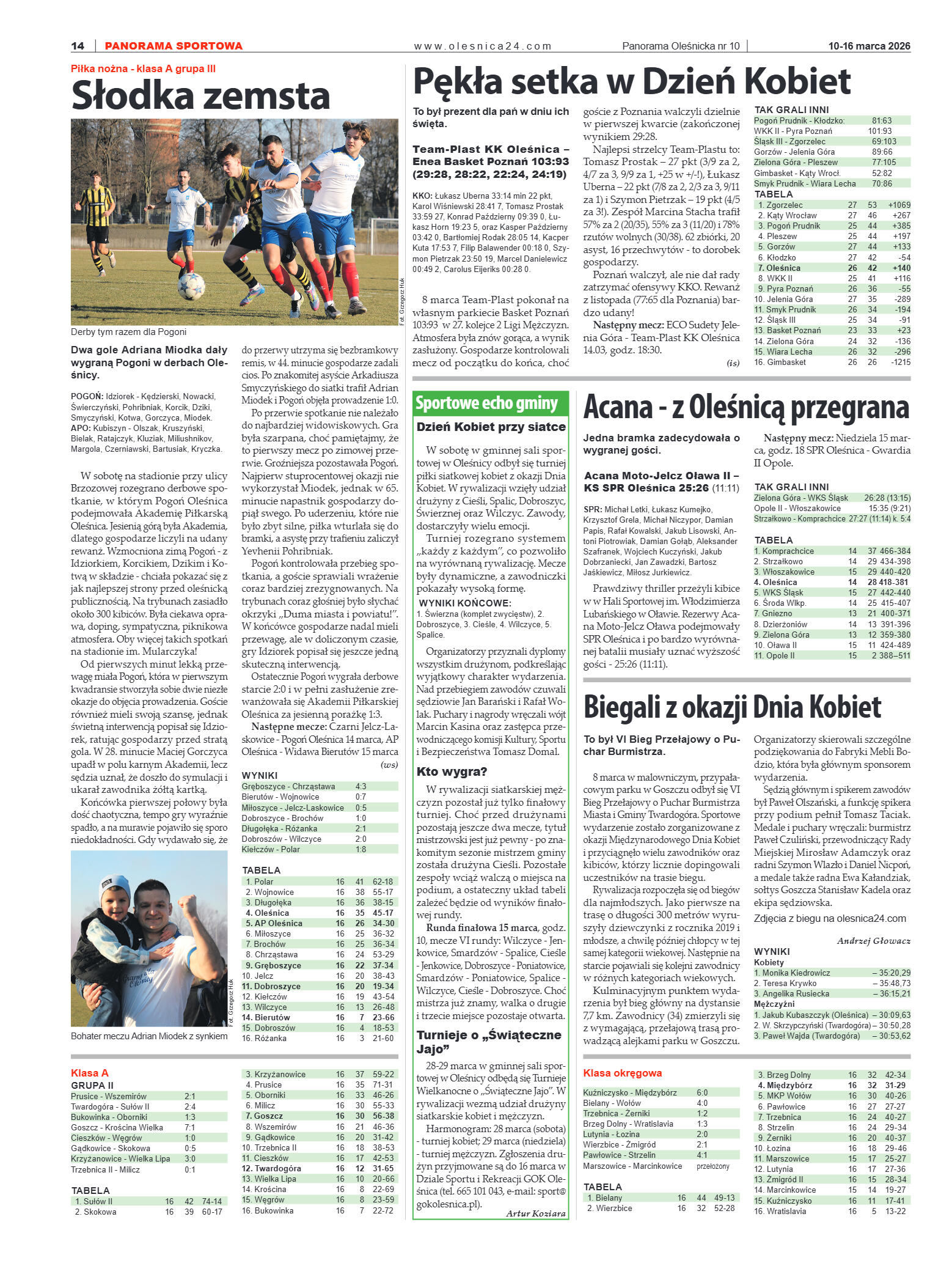 Panorama Oleśnicka nr 10 z 10 marca 2026 - strona 14