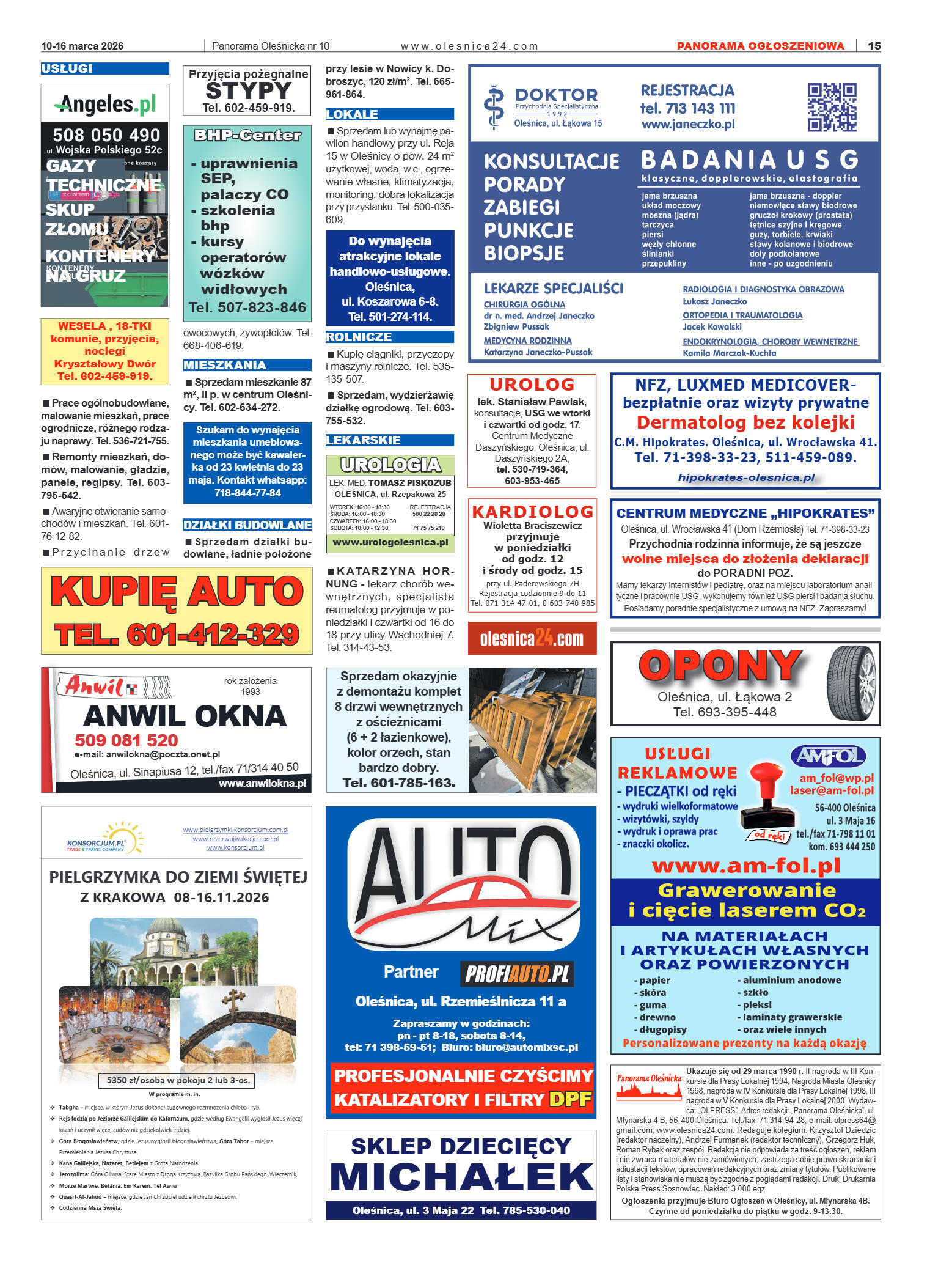 Panorama Oleśnicka nr 10 z 10 marca 2026 - strona 15