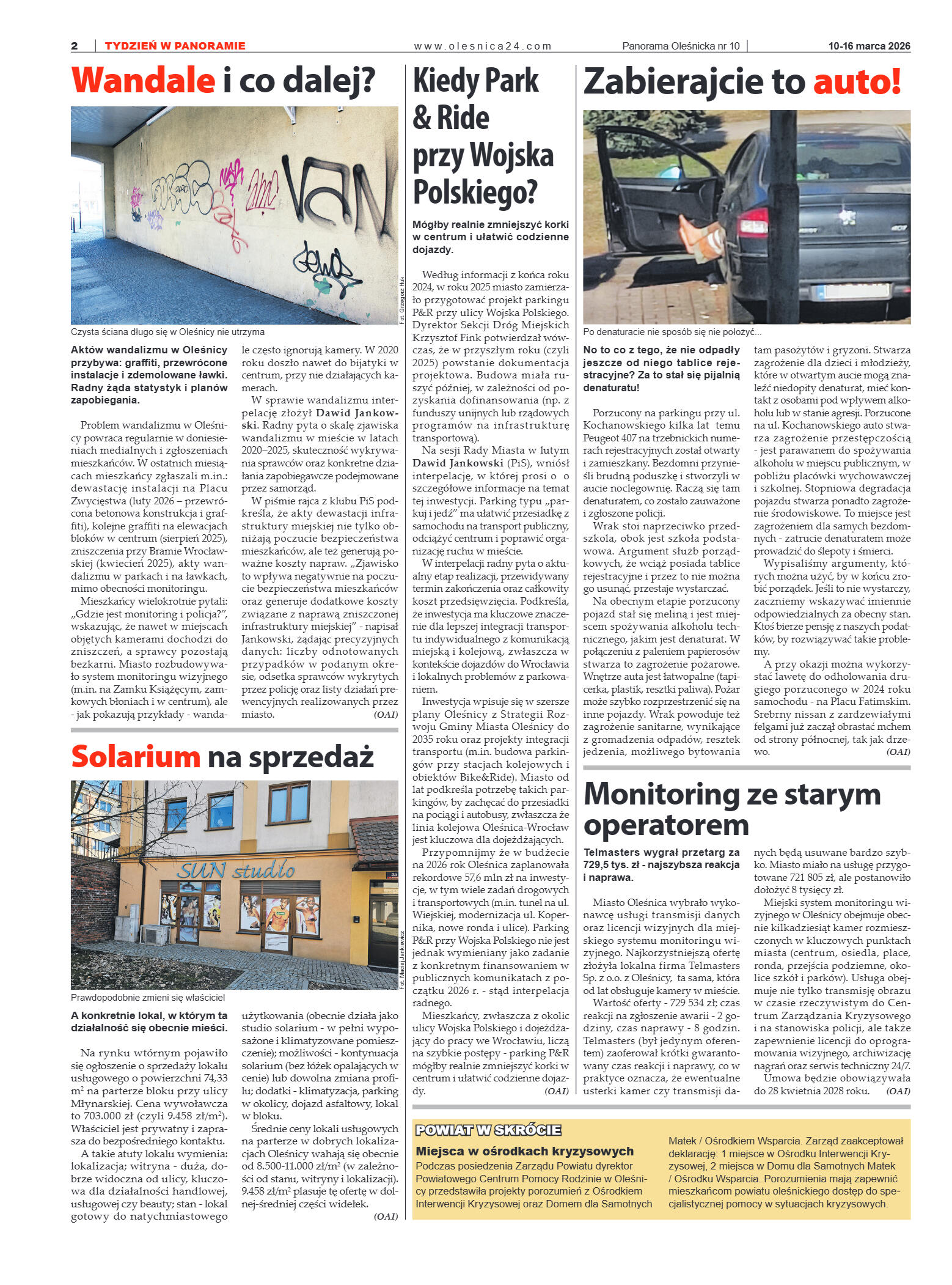 Panorama Oleśnicka nr 10 z 10 marca 2026 - strona 2