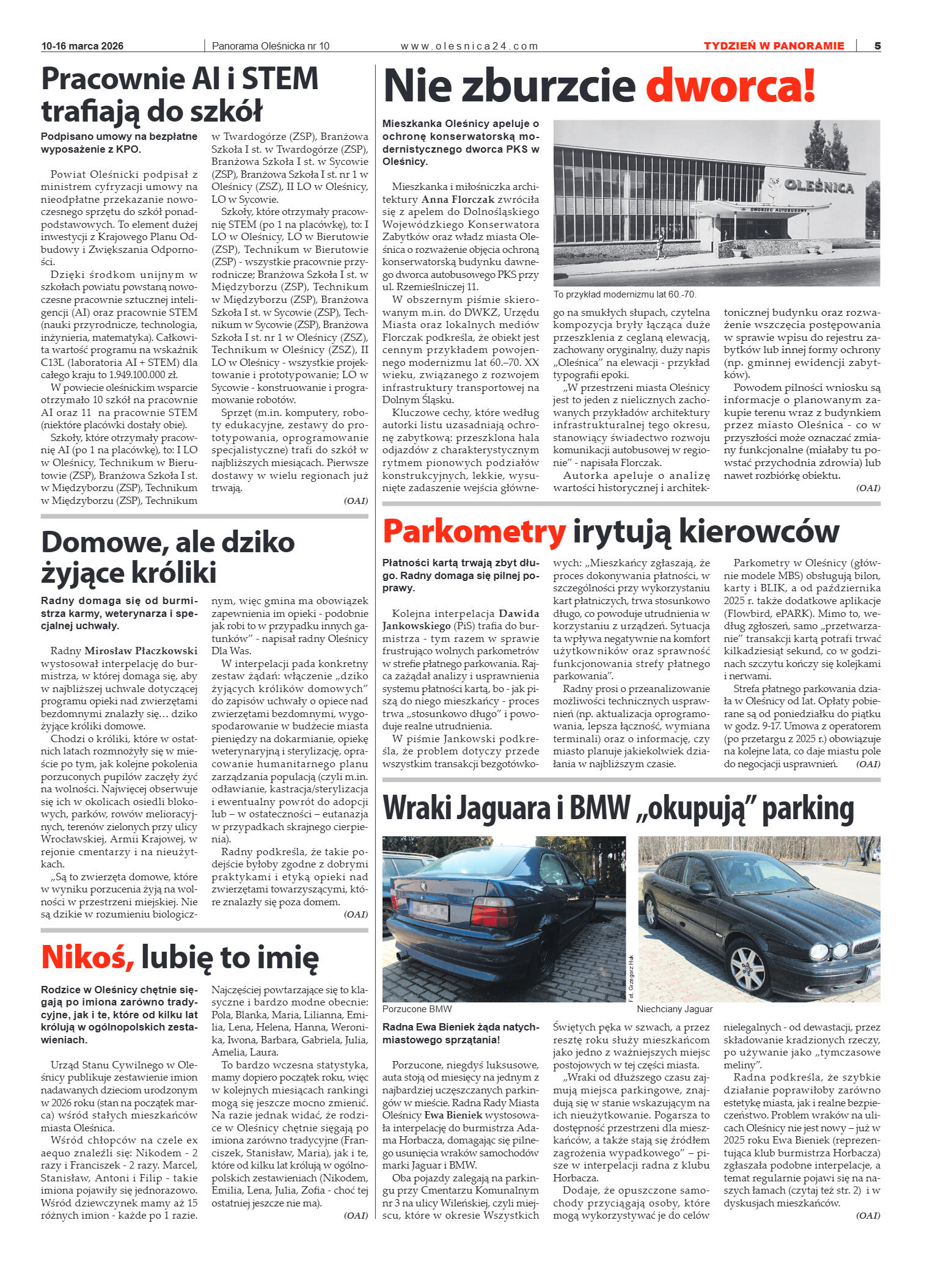 Panorama Oleśnicka nr 10 z 10 marca 2026 - strona 5