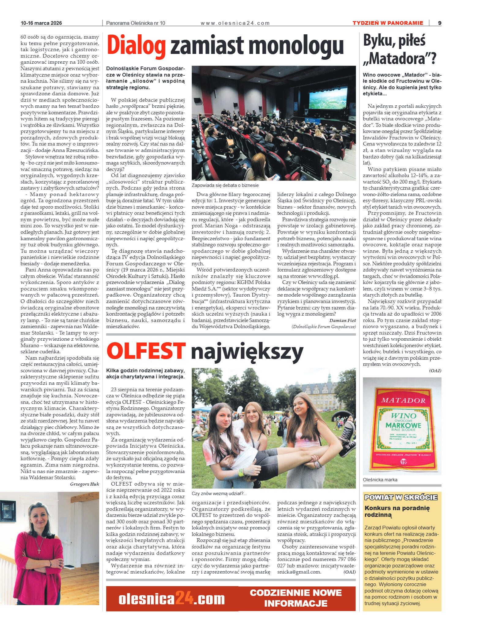 Panorama Oleśnicka nr 10 z 10 marca 2026 - strona 9