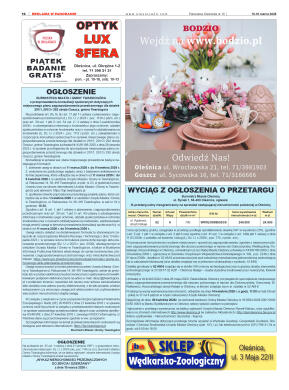 Panorama Oleśnicka nr 10 z 10 marca 2026 - strona 16