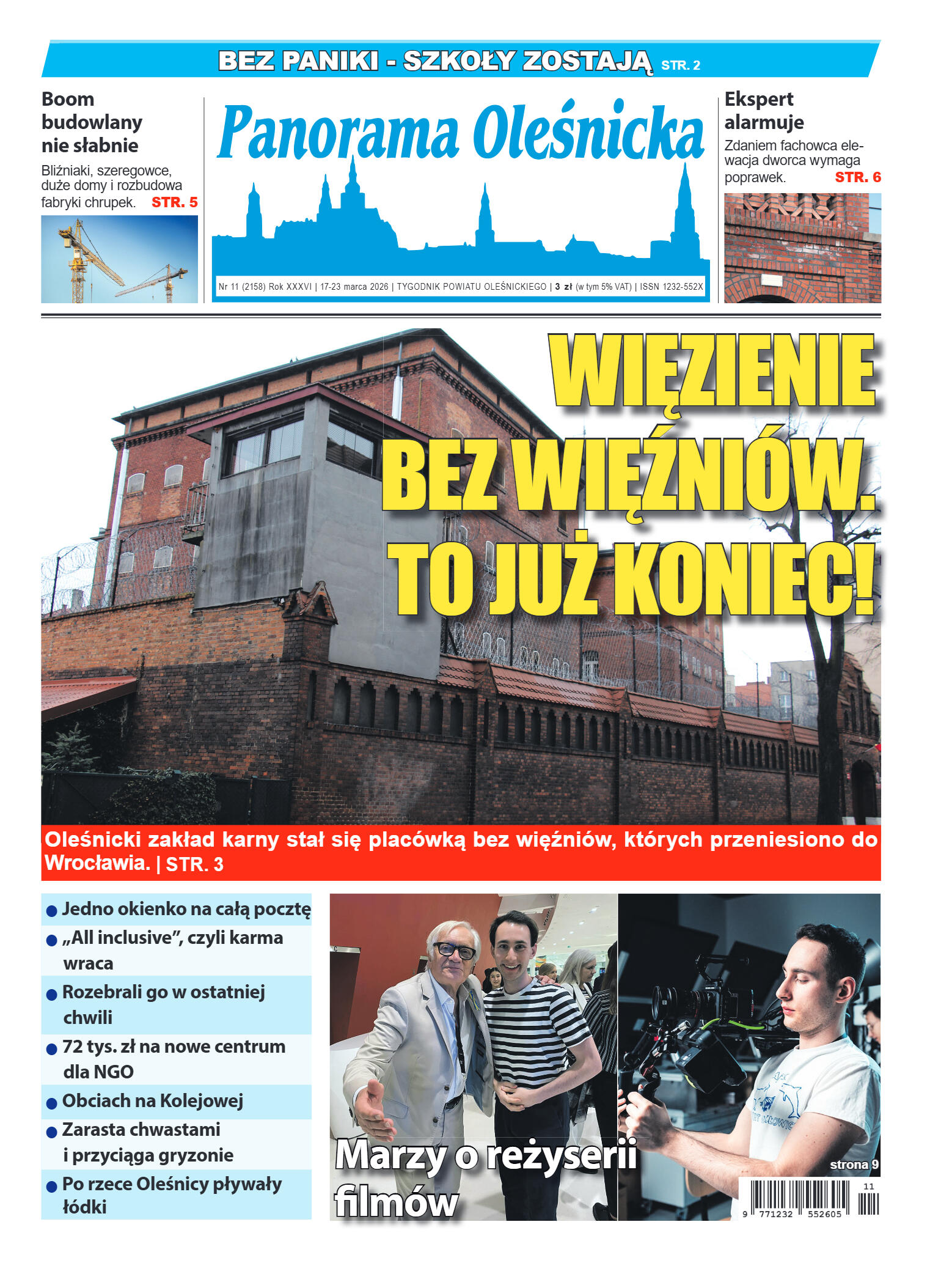 Panorama Oleśnicka nr 11 z 17 marca 2026 - strona 1