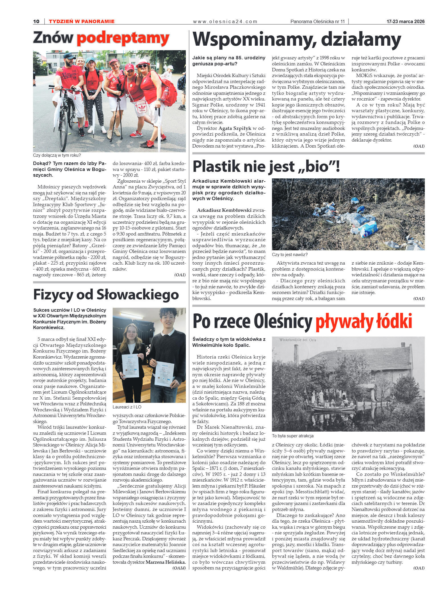 Panorama Oleśnicka nr 11 z 17 marca 2026 - strona 10