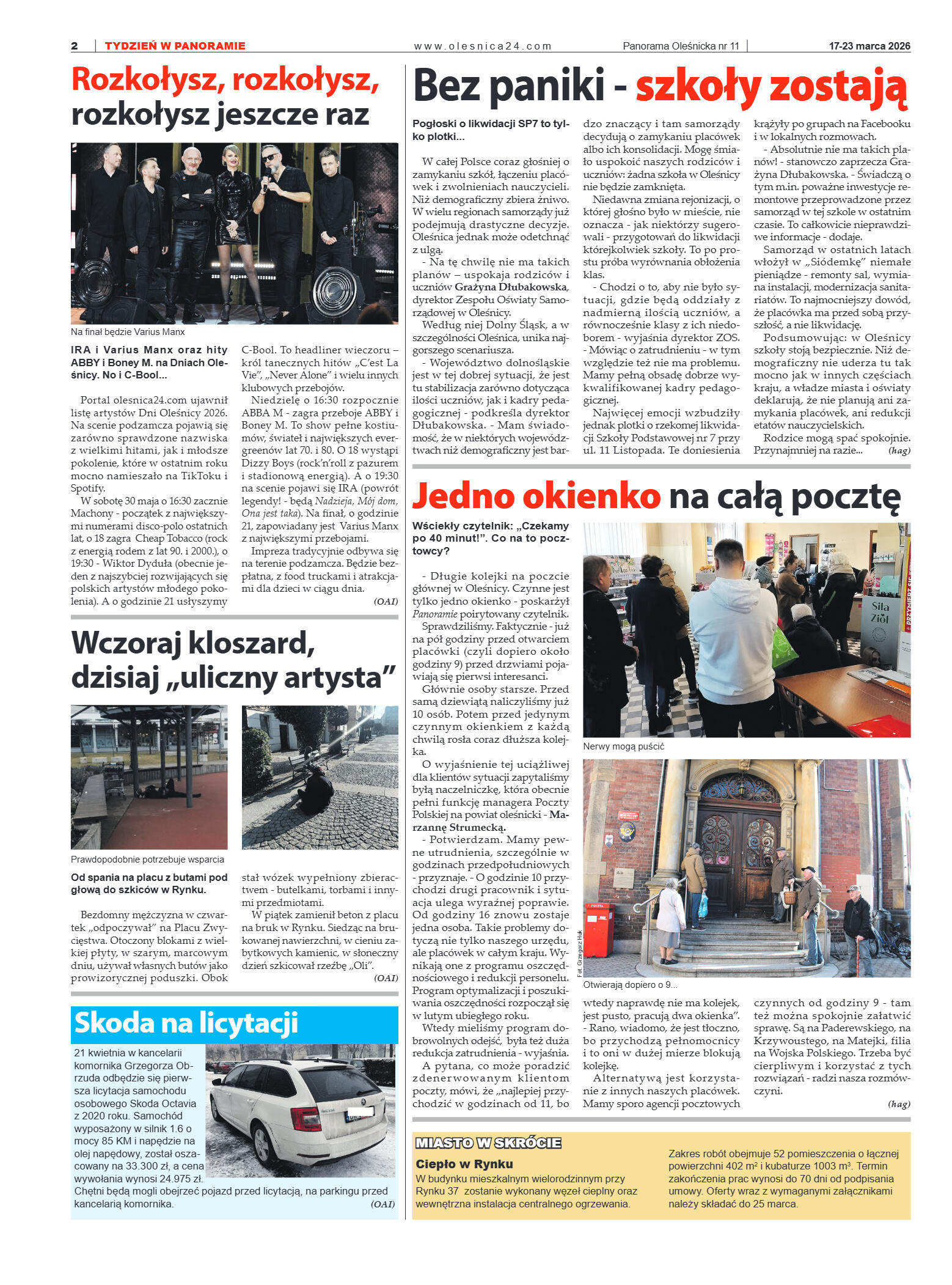 Panorama Oleśnicka nr 11 z 17 marca 2026 - strona 2
