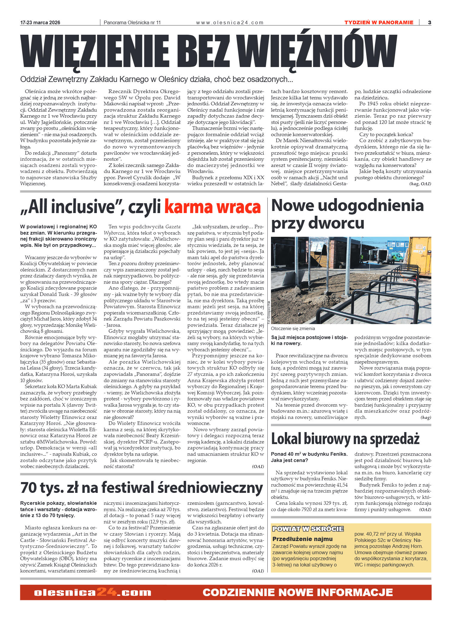 Panorama Oleśnicka nr 11 z 17 marca 2026 - strona 3