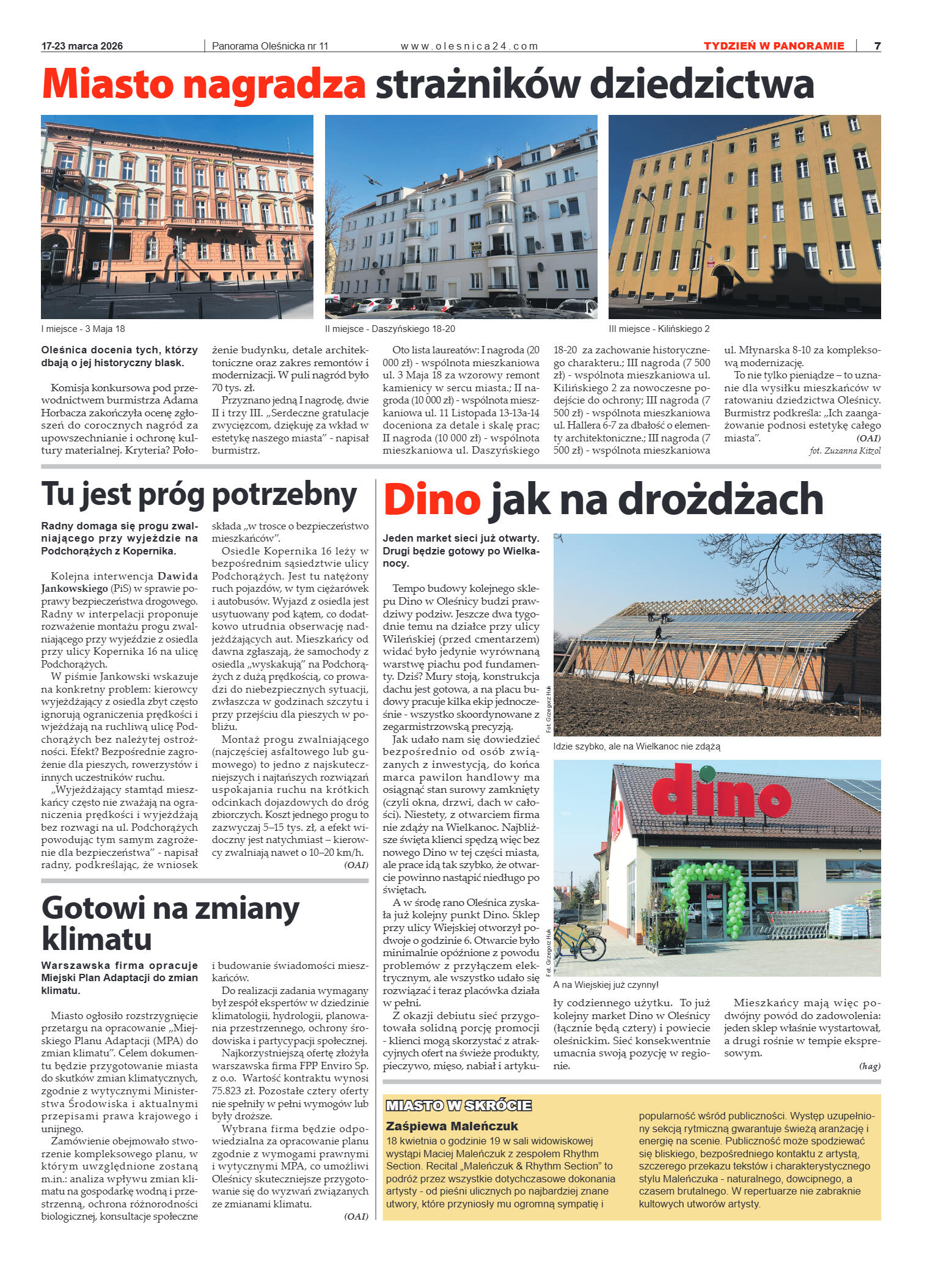 Panorama Oleśnicka nr 11 z 17 marca 2026 - strona 7