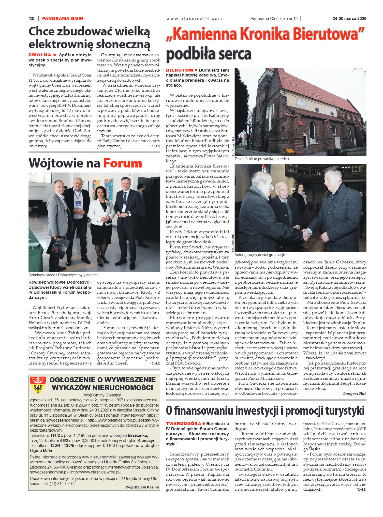 Panorama Oleśnicka nr 12 z 24 marca 2026 - strona 12