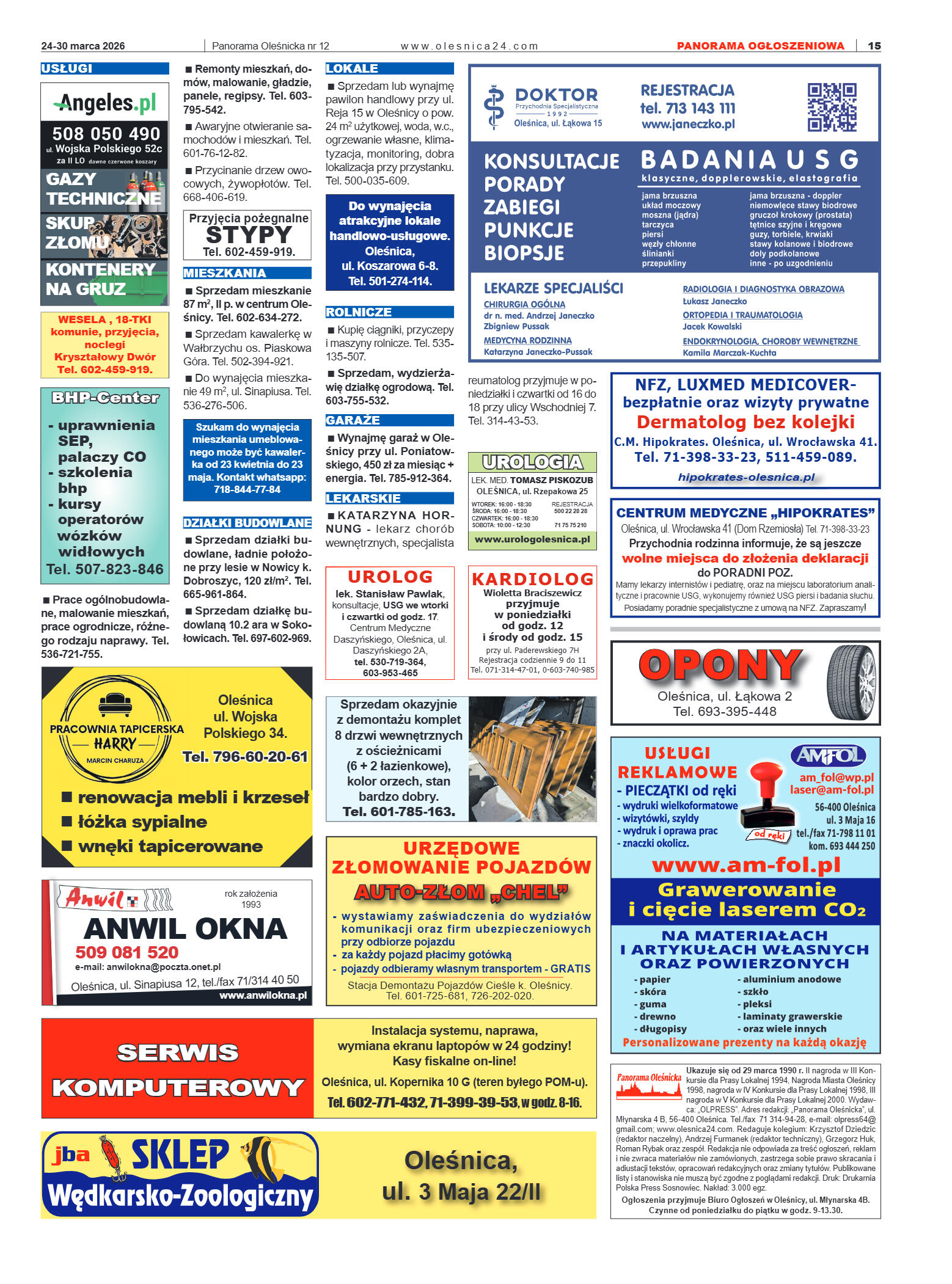 Panorama Oleśnicka nr 12 z 24 marca 2026 - strona 15