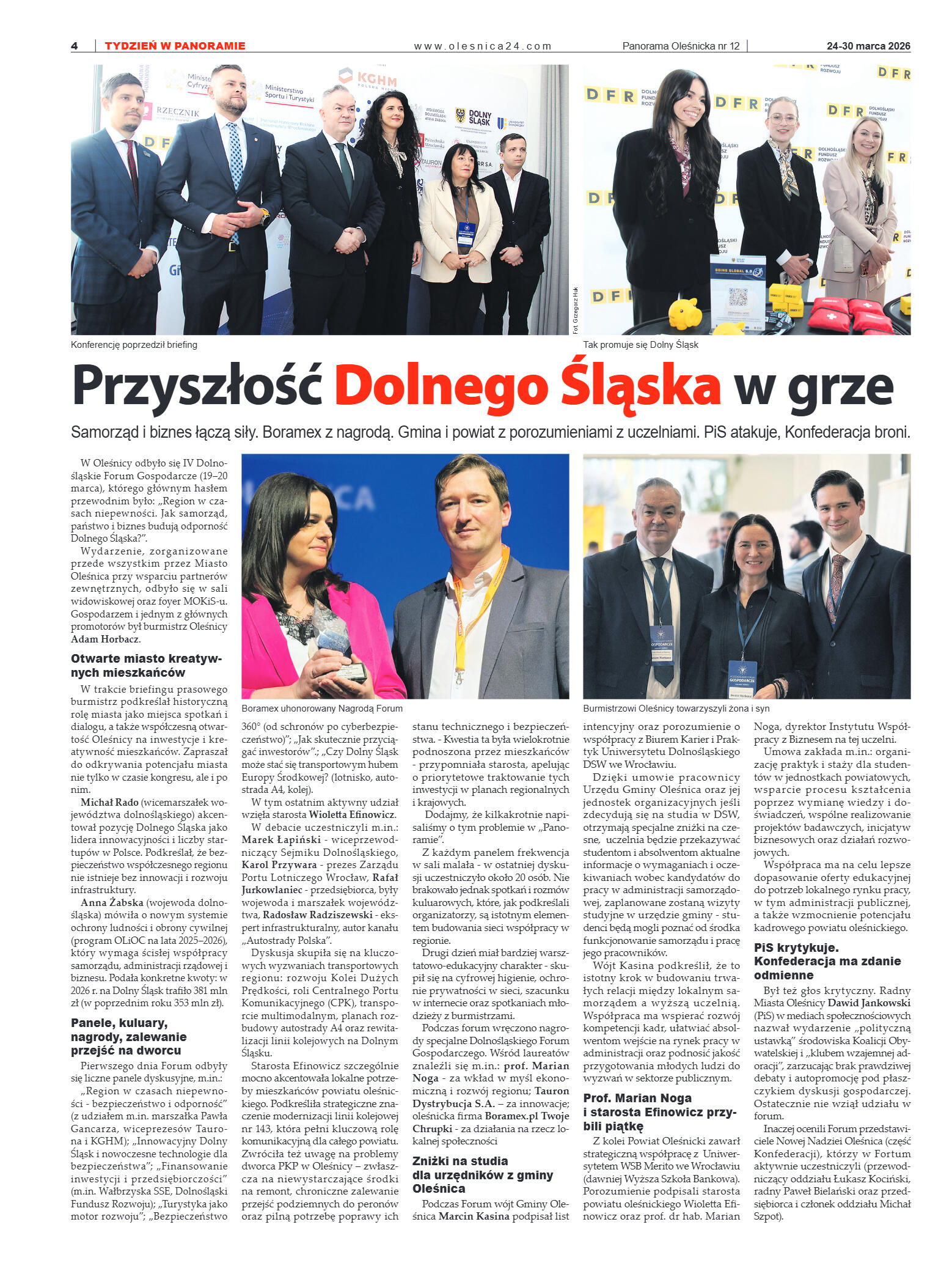 Panorama Oleśnicka nr 12 z 24 marca 2026 - strona 4