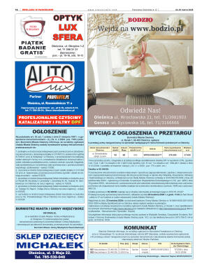 Panorama Oleśnicka nr 12 z 24 marca 2026 - strona 16