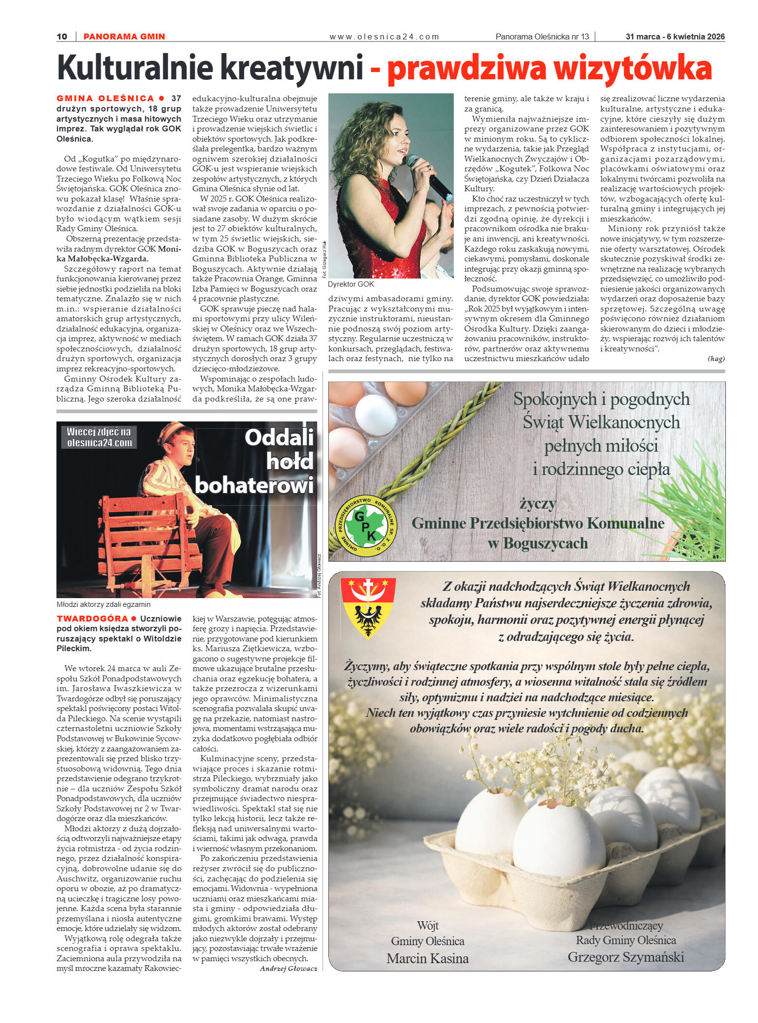 Panorama Oleśnicka nr 13 z 31marca 2026 - strona 10