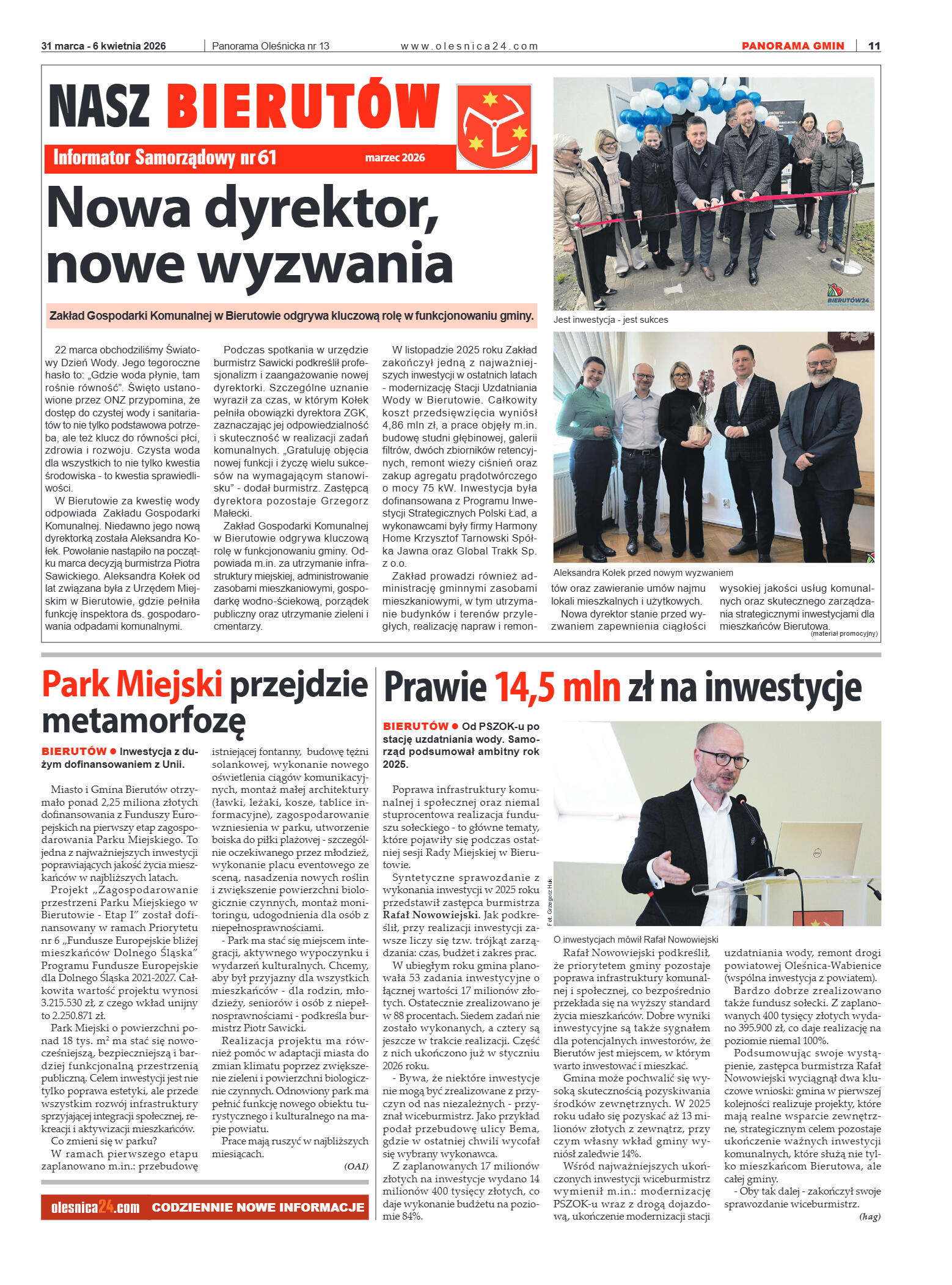 Panorama Oleśnicka nr 13 z 31marca 2026 - strona 11