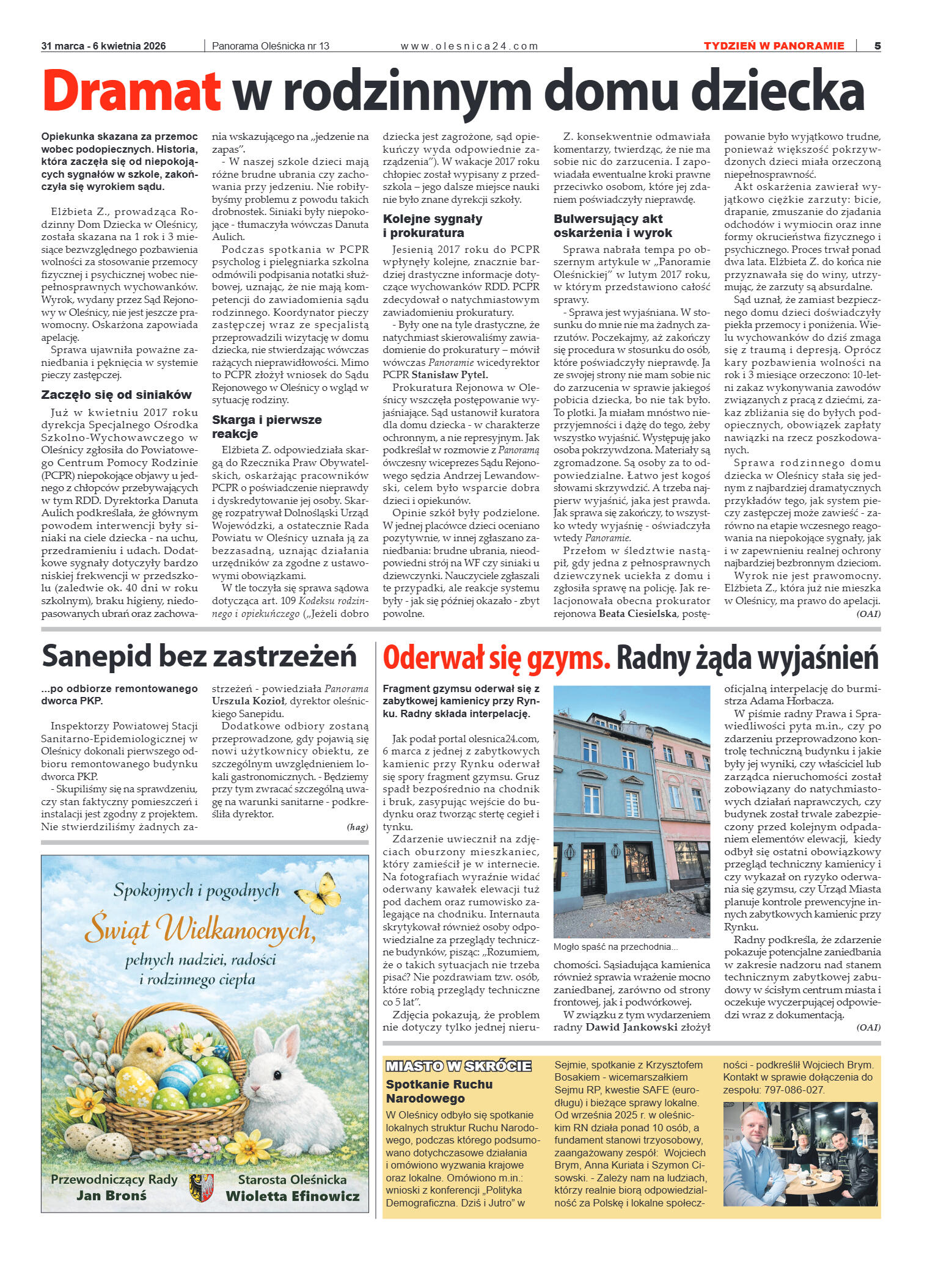 Panorama Oleśnicka nr 13 z 31marca 2026 - strona 5