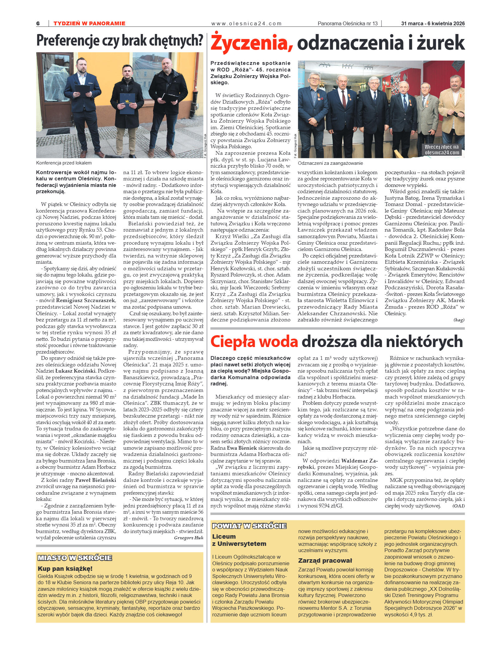Panorama Oleśnicka nr 13 z 31marca 2026 - strona 6