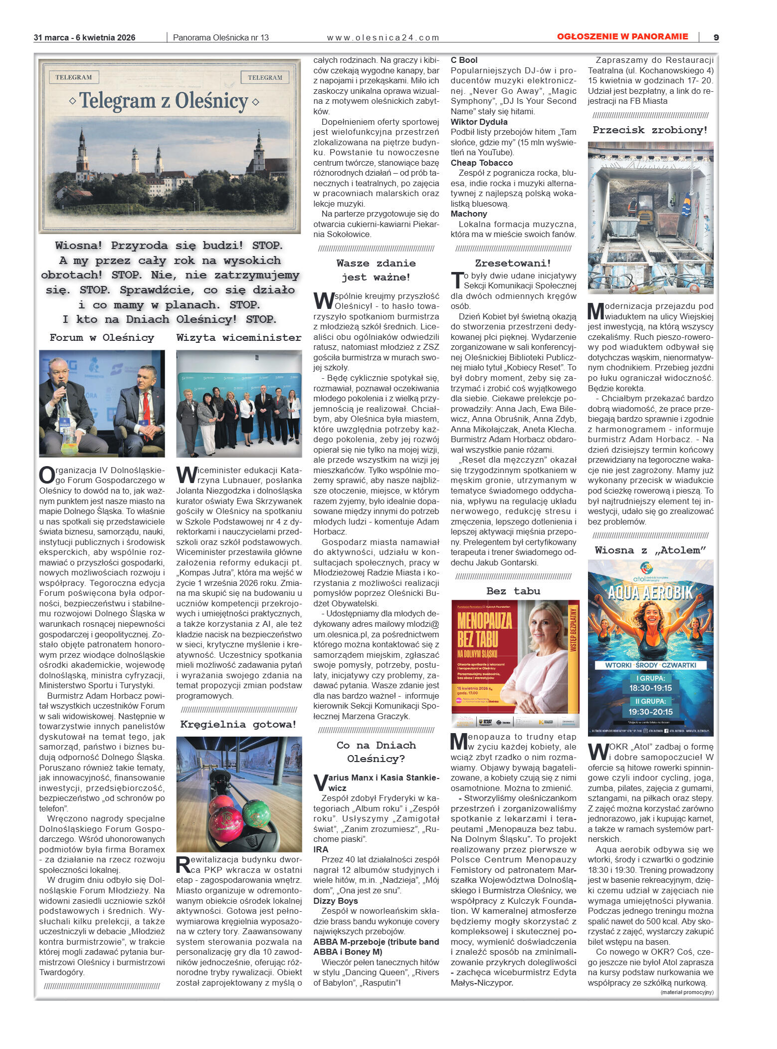 Panorama Oleśnicka nr 13 z 31marca 2026 - strona 9