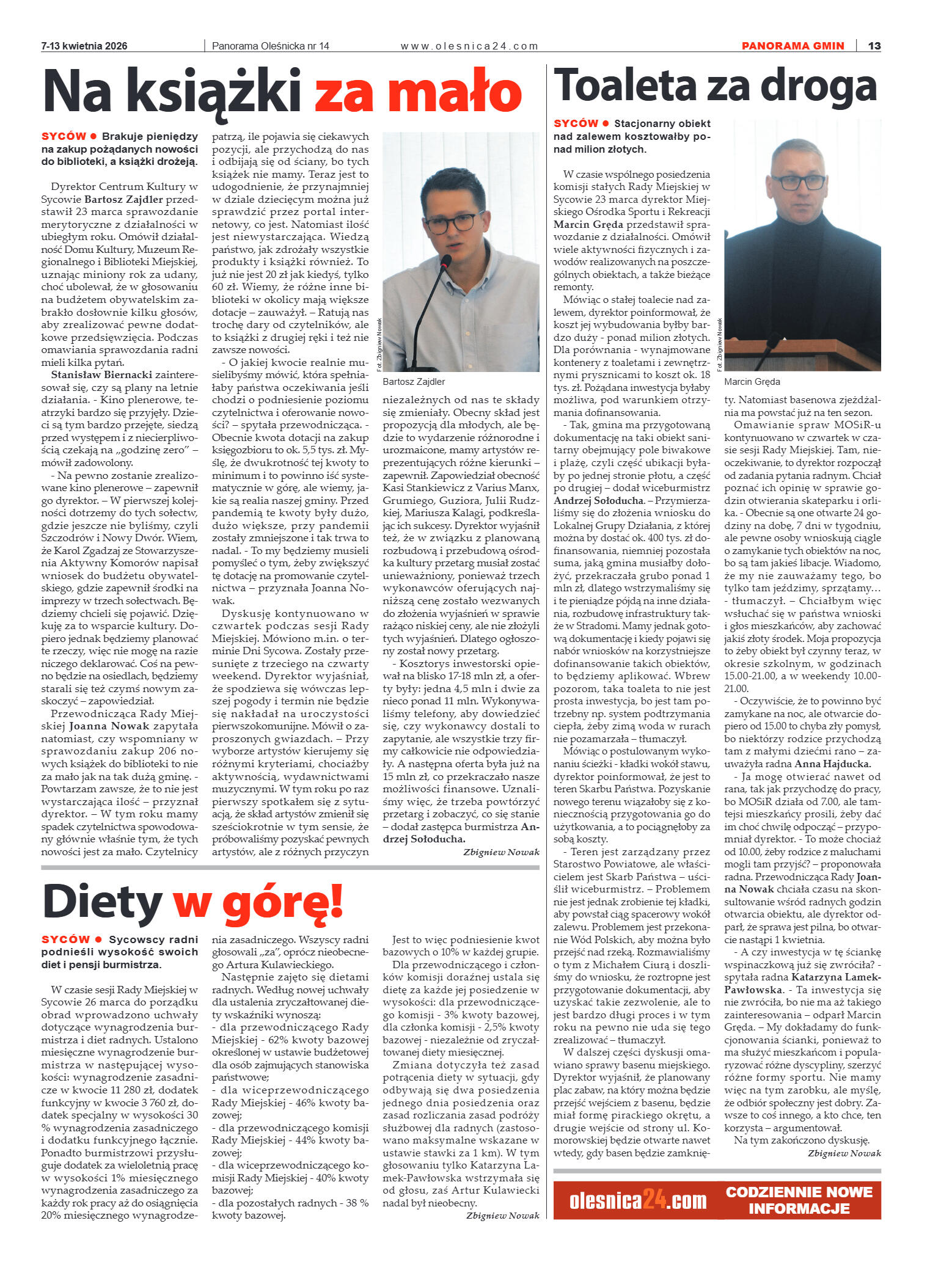 Panorama Oleśnicka nr 14 z 7 kwietnia 2026 - strona 13