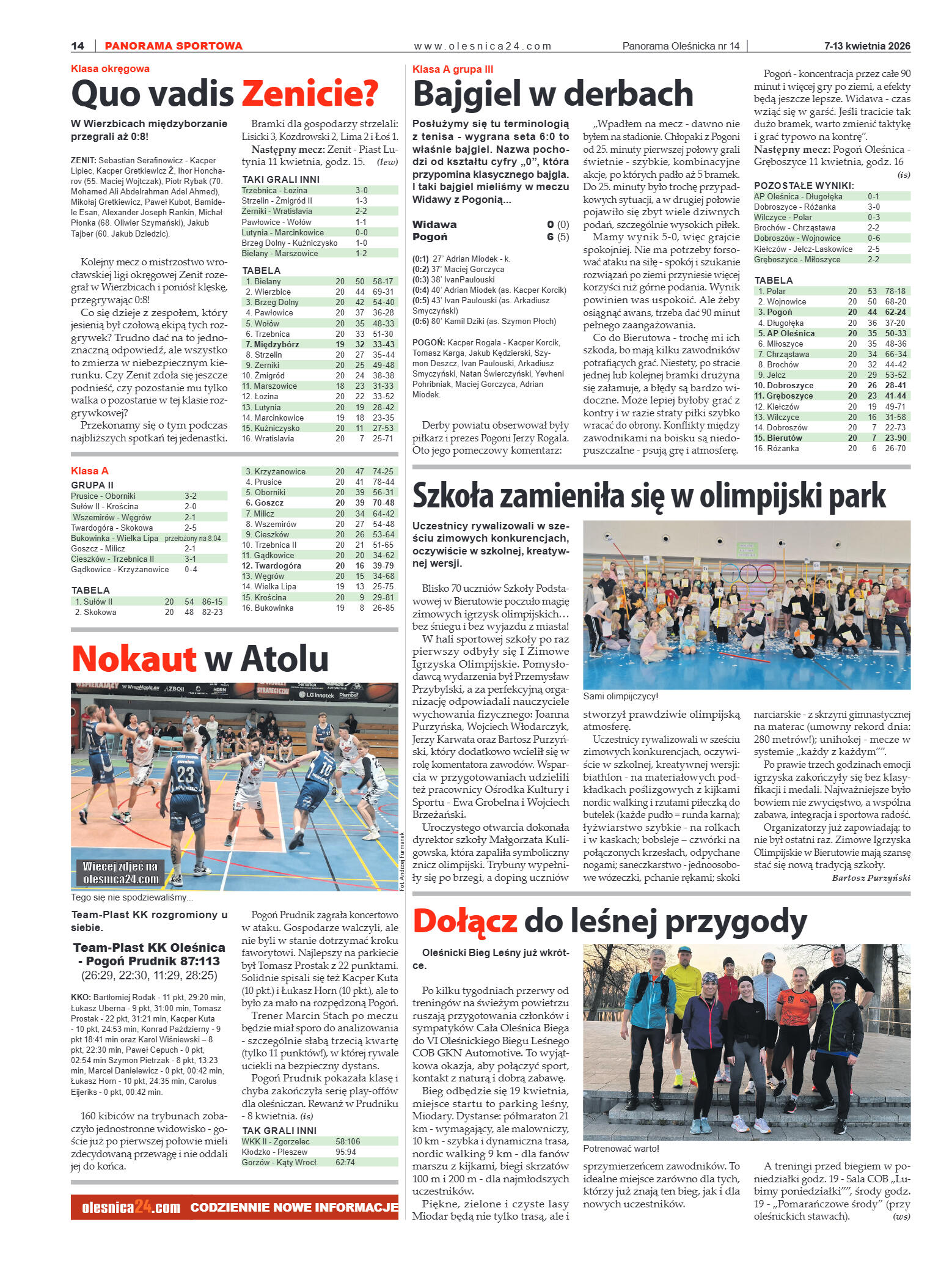 Panorama Oleśnicka nr 14 z 7 kwietnia 2026 - strona 14