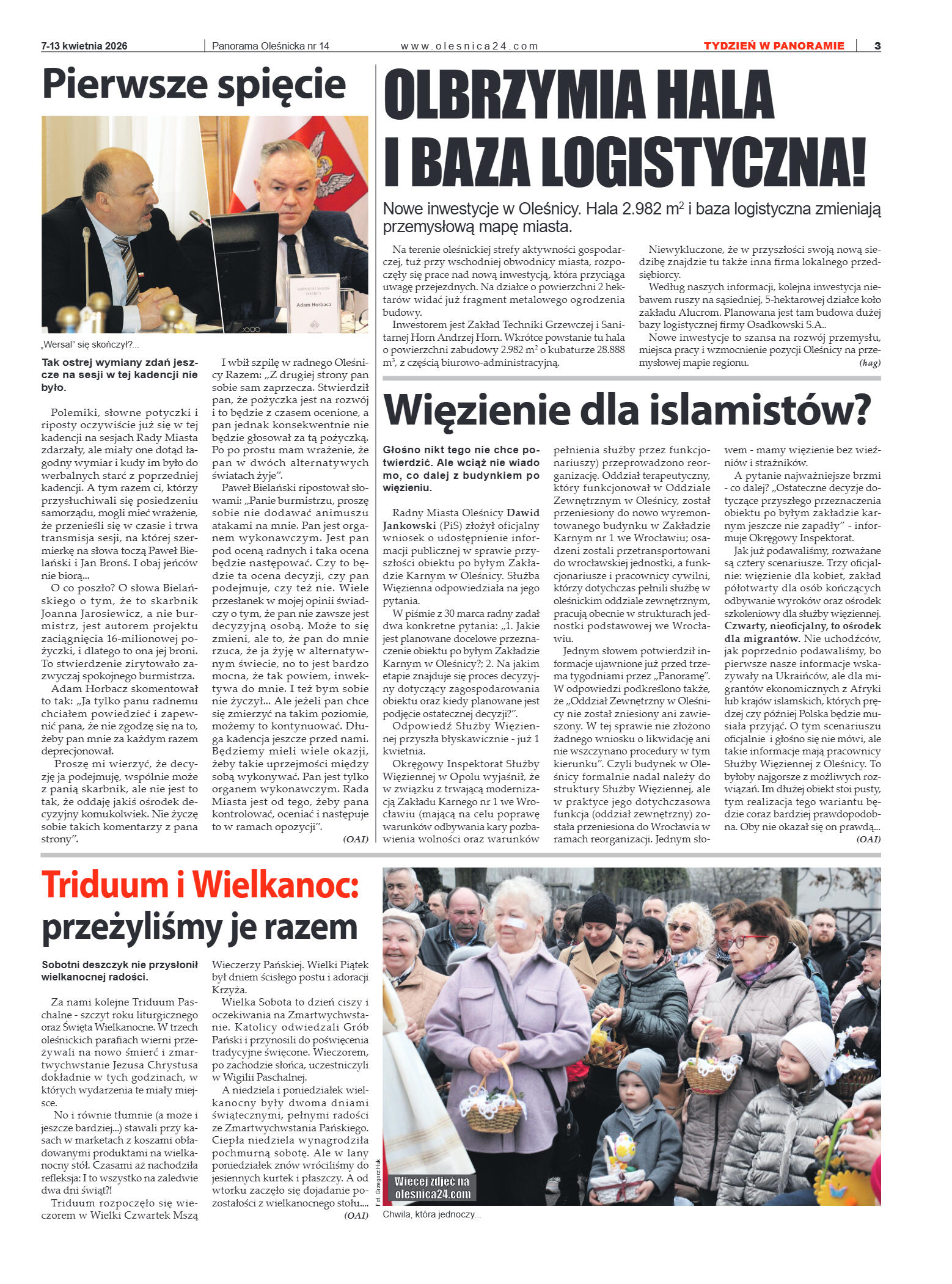 Panorama Oleśnicka nr 14 z 7 kwietnia 2026 - strona 3