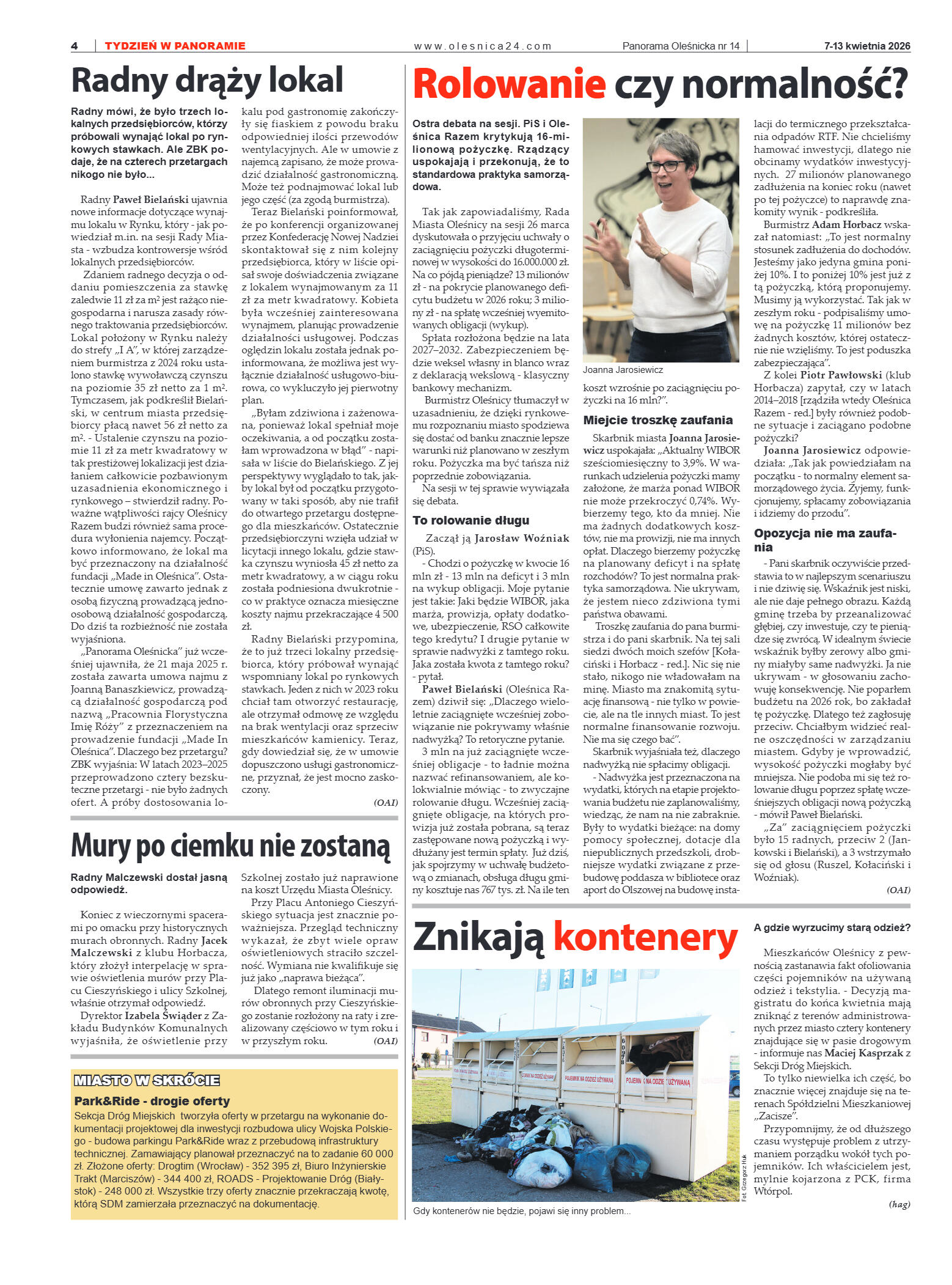 Panorama Oleśnicka nr 14 z 7 kwietnia 2026 - strona 4