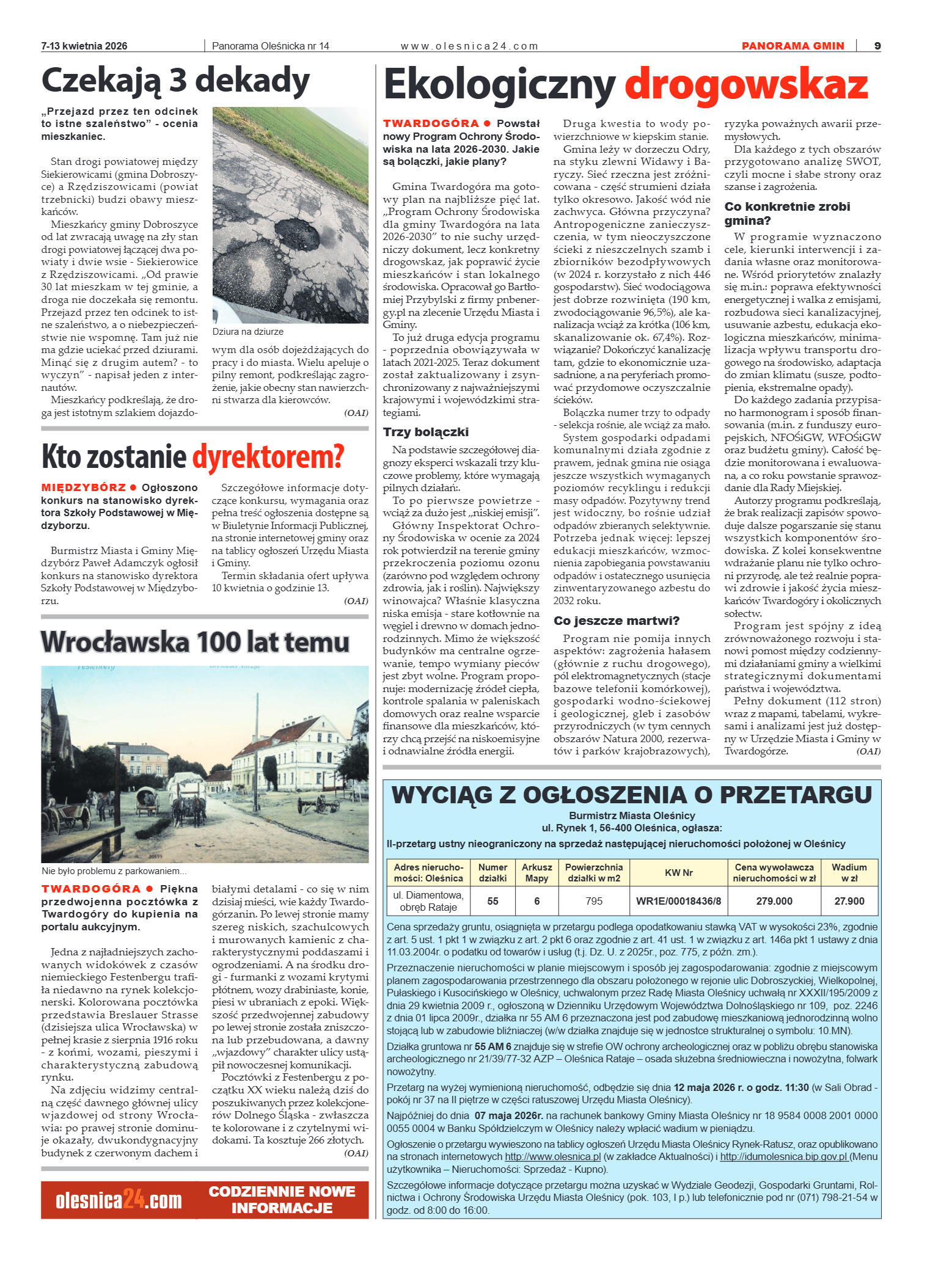 Panorama Oleśnicka nr 14 z 7 kwietnia 2026 - strona 9